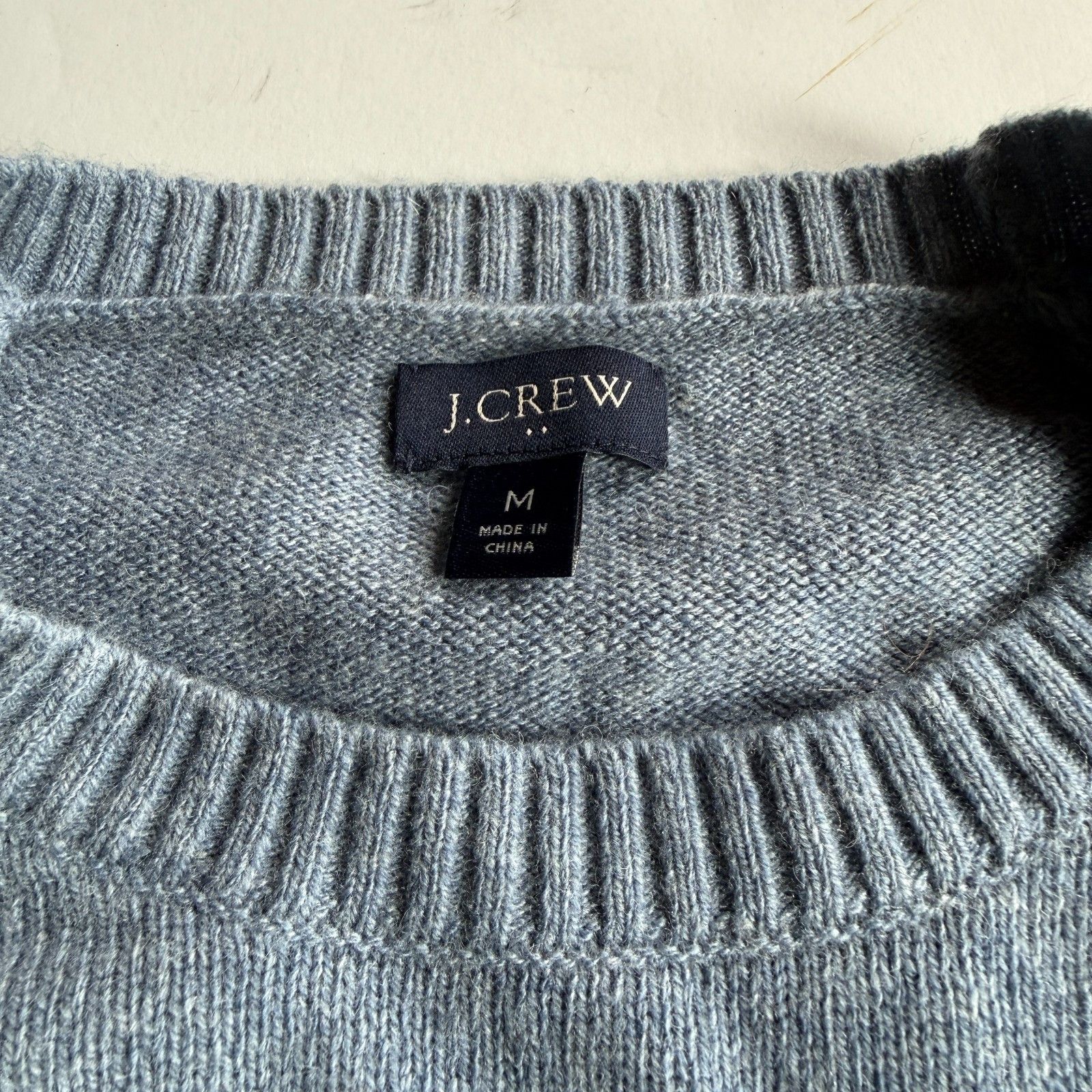 J.Crew J.Crew Light Blue Heathered Classic Crewneck Sweater Size US M / EU 48-50 / 2 - 2 Thumbnail