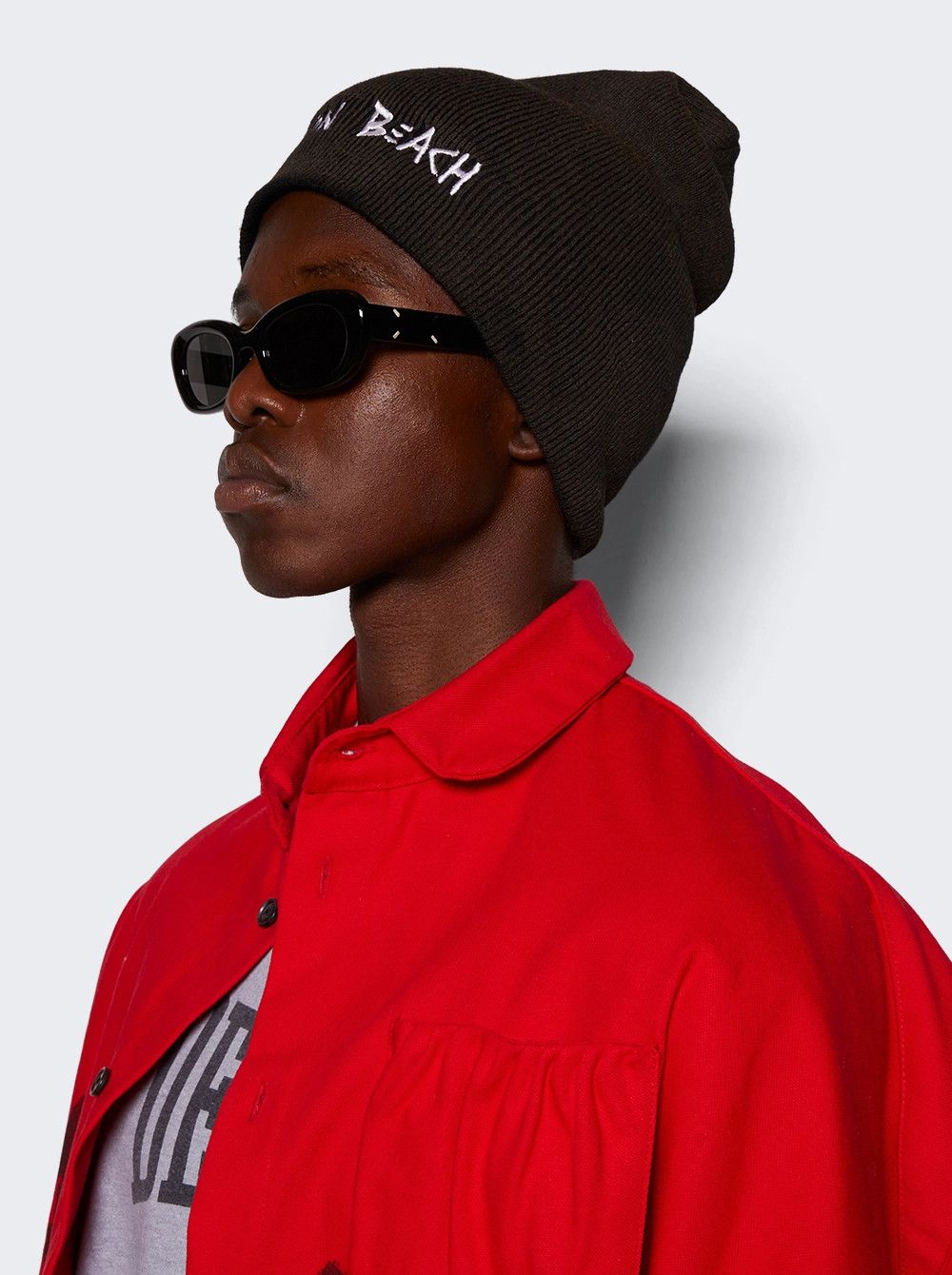 Gallery Dept. o1gr1nt0526 Size: OS / Skeleton Beach Beanie Hat / Cap Black Size ONE SIZE - 3 Thumbnail