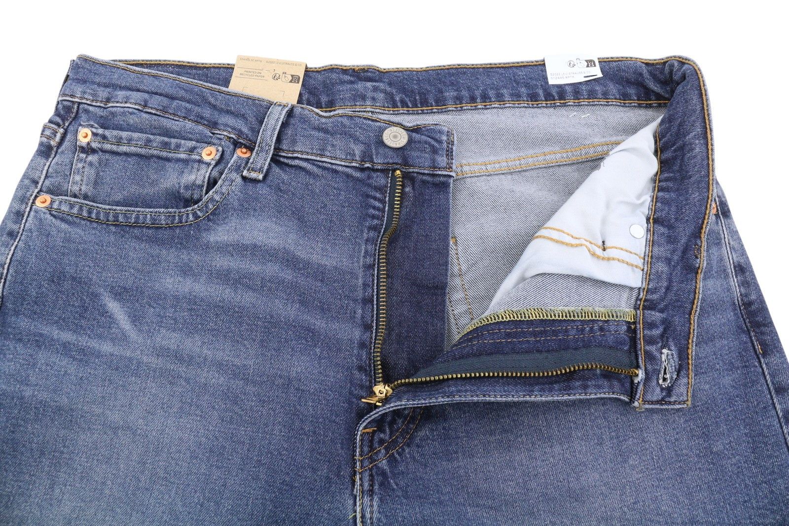 Levi's 512 W36/L32 Slim Taper Stretch Faded Blue Jeans 87068 Size US 36 / EU 52 - 4 Thumbnail
