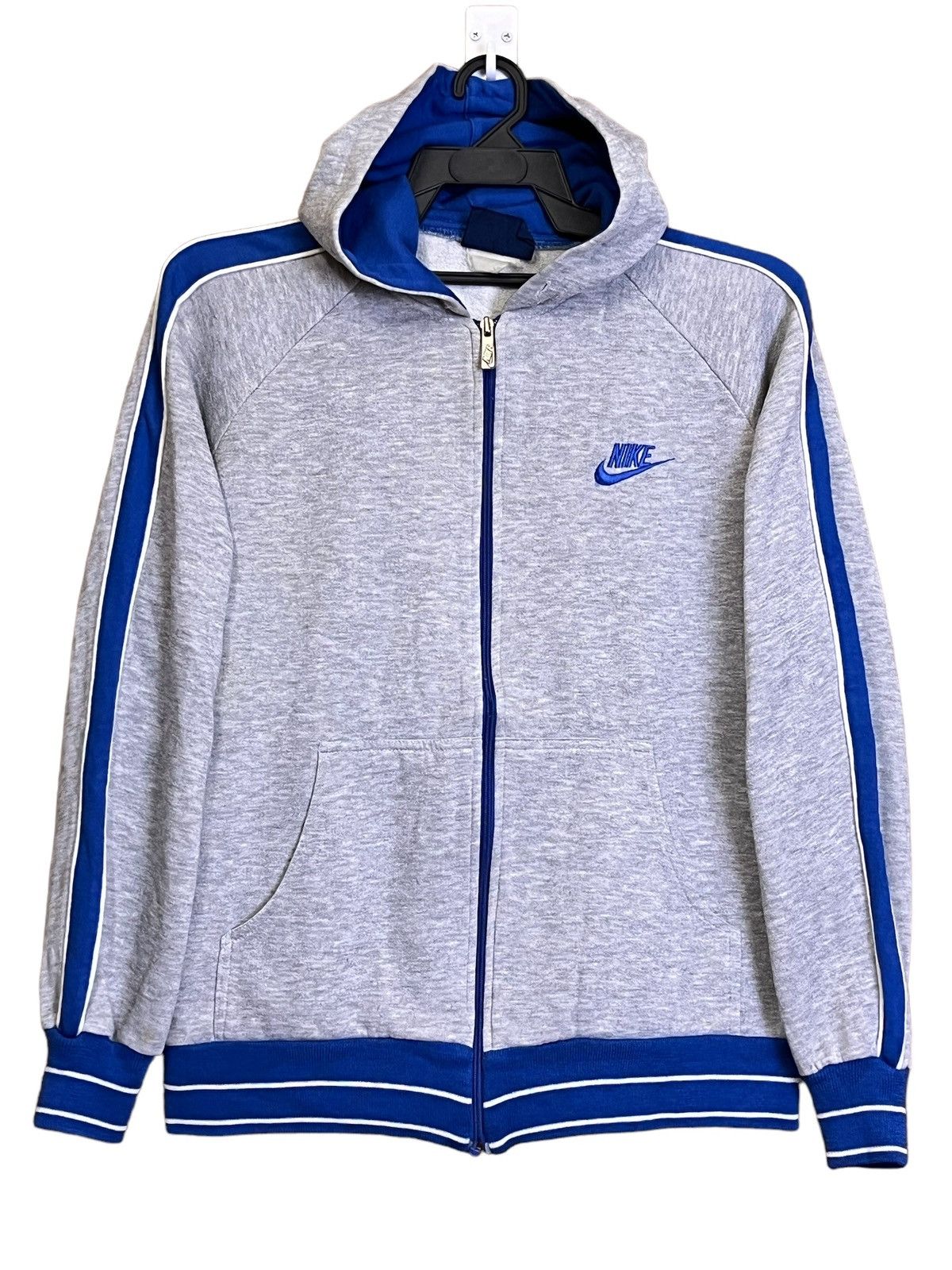 Nike RARE🔥VINTAGE 90s NIKE BLUE TAG ZIPPER HOODIES Size US L / EU 52-54 / 3 - 1 Thumbnail