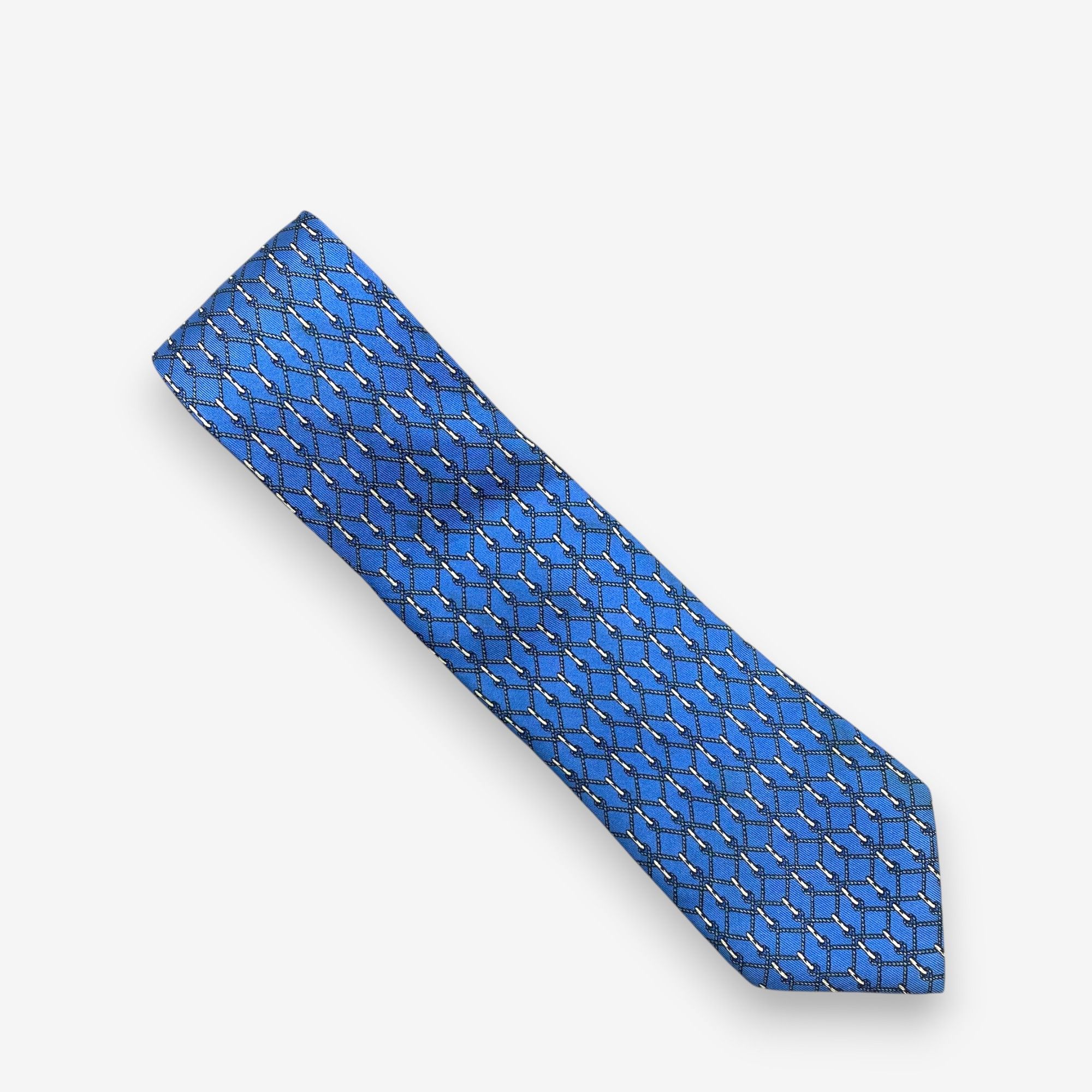 Hermes Vintage Hermes SILK Necktie Cravate Pure Silk Size ONE SIZE - 2 Thumbnail