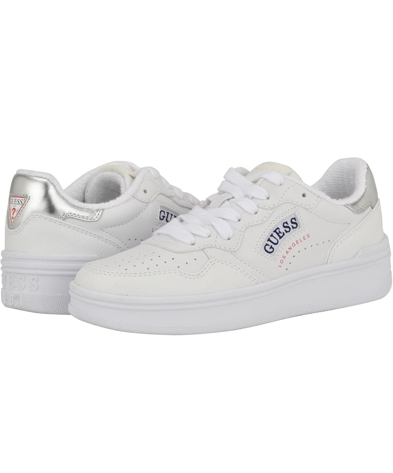 Guess GUESS Sybella Low Top Round Tow Sneakers in White Size US 8 / IT 38 - 1 Thumbnail
