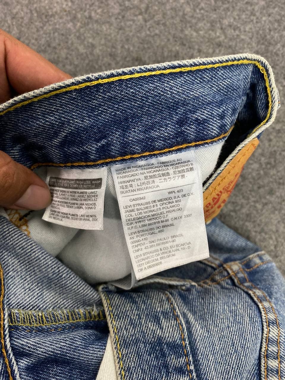 Levi's levis 505 relaxed fit denim nice design Size US 39 - 16 Thumbnail