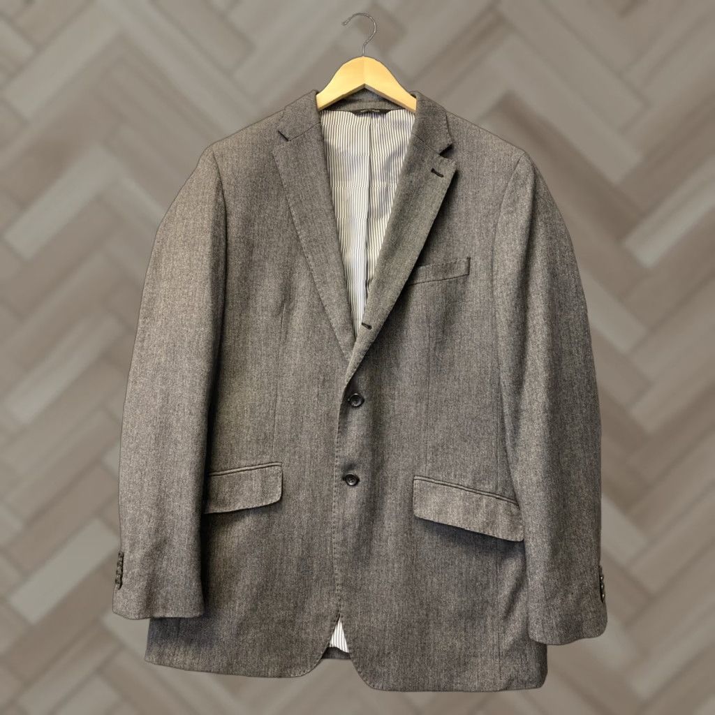 Banana Republic BANANA REPUBLIC Men's Sport Coat Jacket Blazer 42L Gray Wool Blend Short Regular Size 42L - 1 Thumbnail