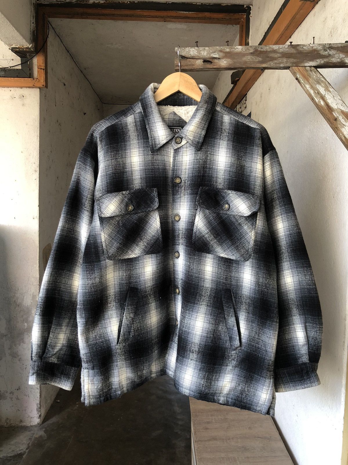 Japanese Brand Vintage Collins International Flannel Inner Fleece Size US L / EU 52-54 / 3 - 4 Thumbnail