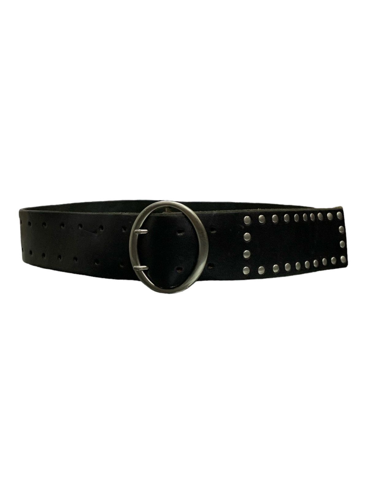 Yohji Yamamoto Y’s Yohji Yamamoto Studded Kenya Leather Belt Size ONE SIZE - 9 Thumbnail