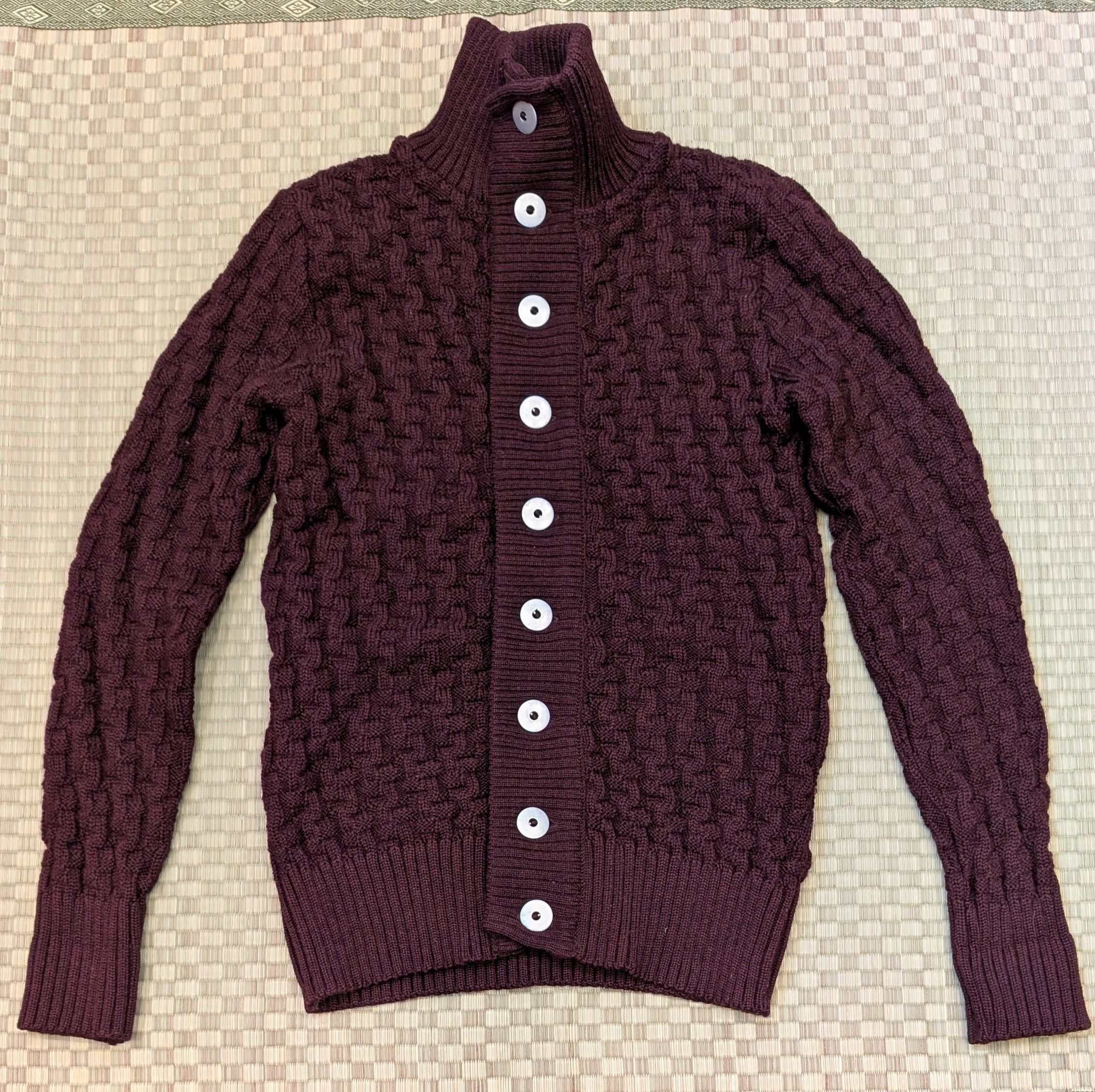 S.N.S. Herning S.N.S. Herning Stark Cardigan Wool Sweater in Burnt Maroon Size US XS / EU 42 / 0 - 1 Thumbnail