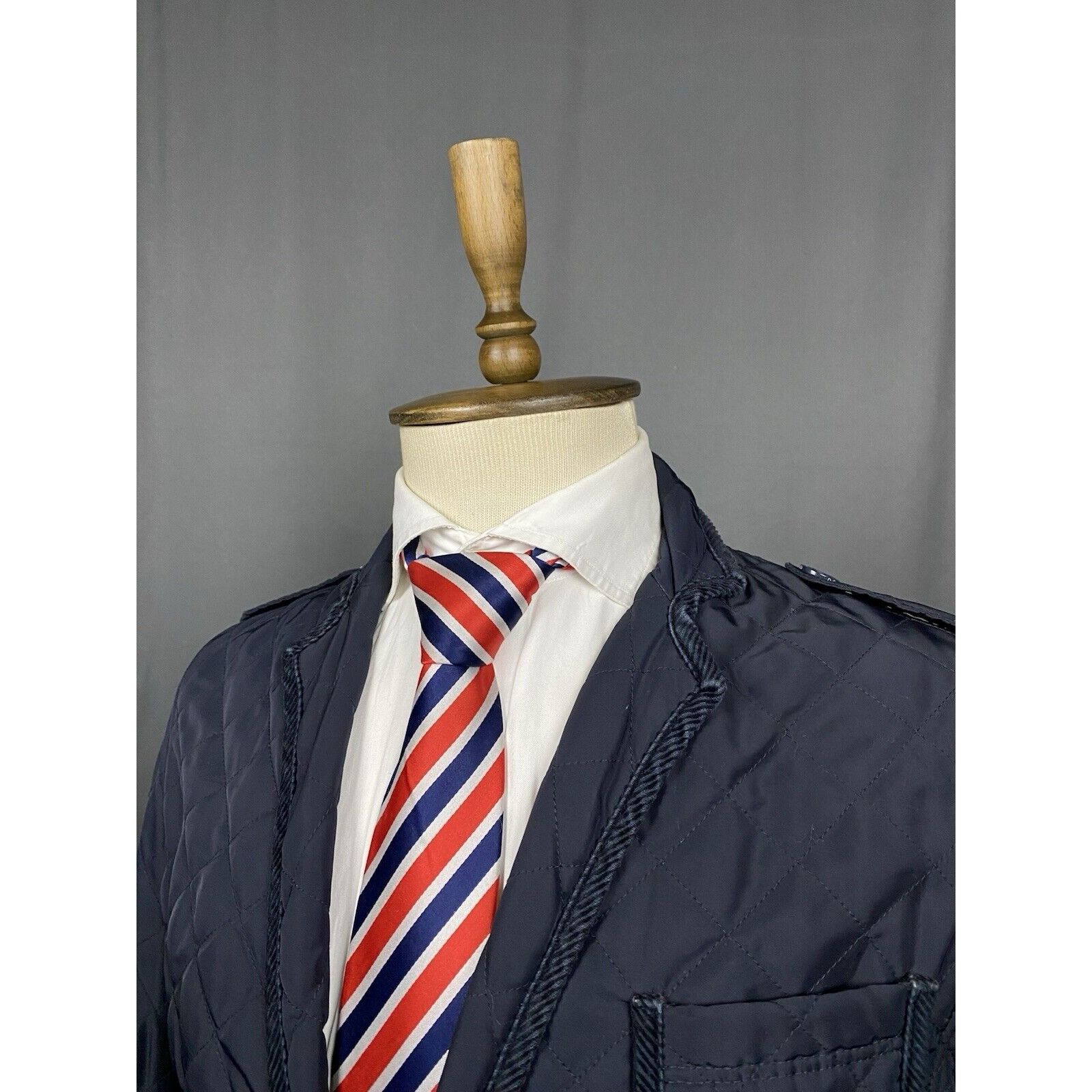 Dolce & Gabbana Dolce&Gabbana Men's Blue Quilted Sportcoat Jacket Size 50 Size US M / EU 48-50 / 2 - 5 Thumbnail
