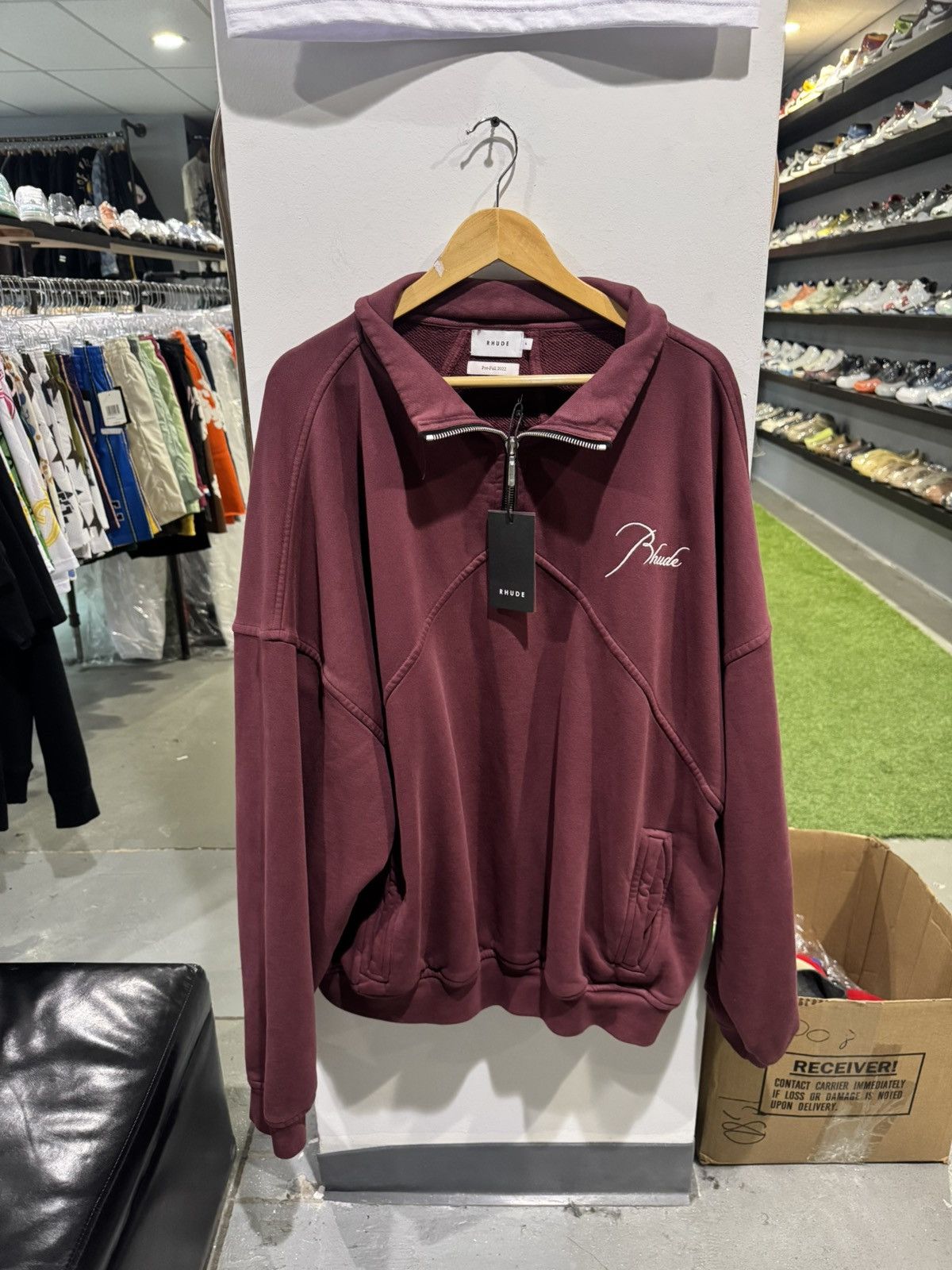 Rhude Quarter Zip Sweater