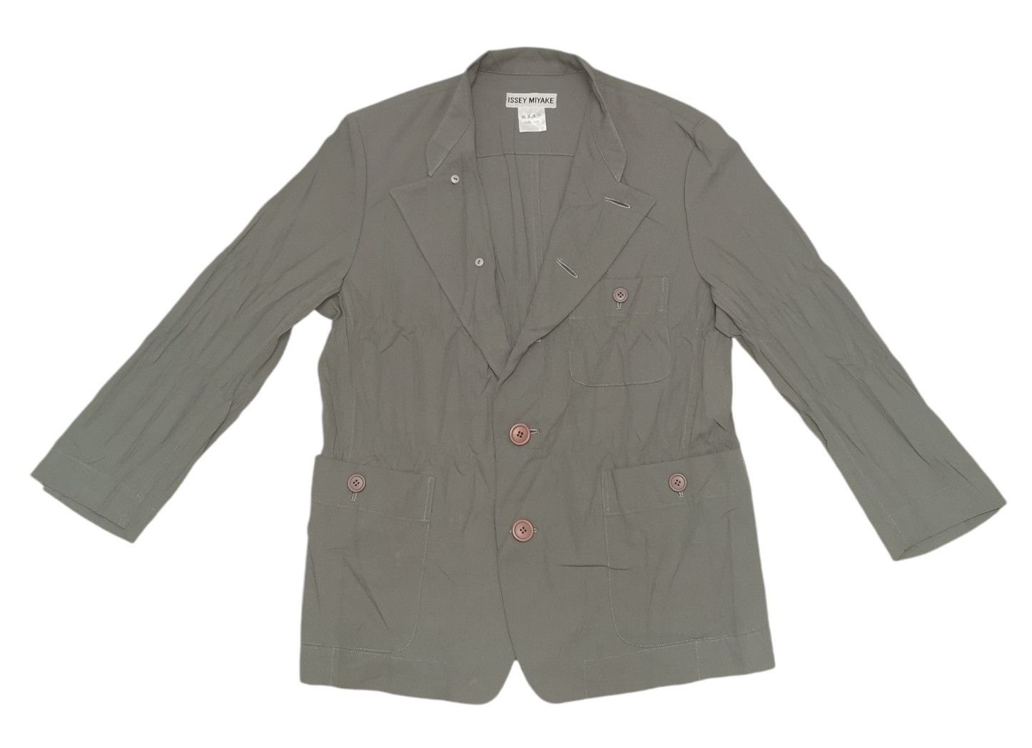 Homme Plisse Issey Miyake Issey Miyake Wrinkled Jacket Size US M / EU 48-50 / 2 - 3 Thumbnail