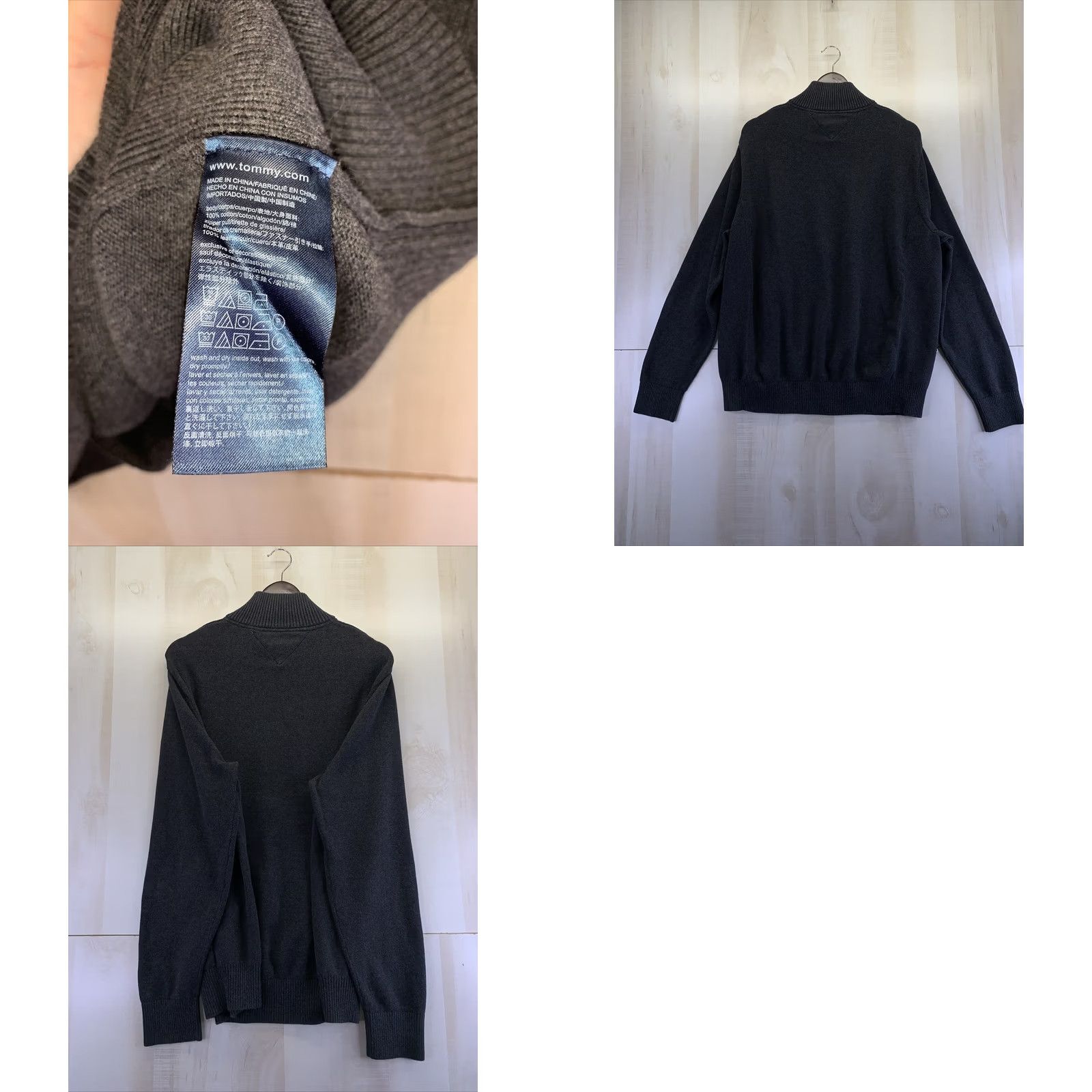 Tommy Hilfiger Tommy Hilfiger Gray 1/4 Zip Knit Sweater Mens XL-6632 Pullover Size US XXL / EU 58 / 5 - 8 Thumbnail