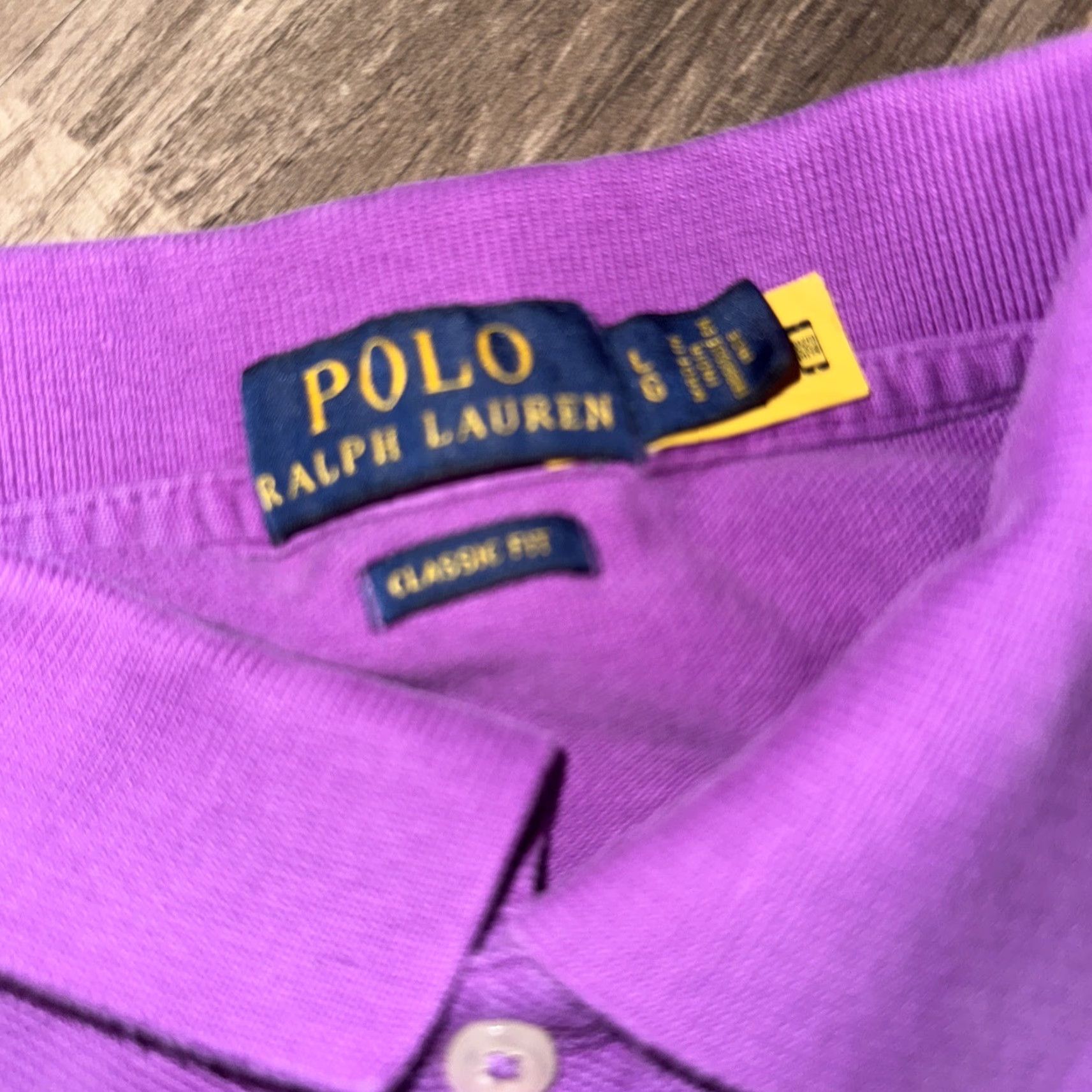 Polo Ralph Lauren Polo Ralph Lauren Polo Shirt Purple Large Polo Shirt Mens L Purple 23x27 Size US L / EU 52-54 / 3 - 3 Thumbnail