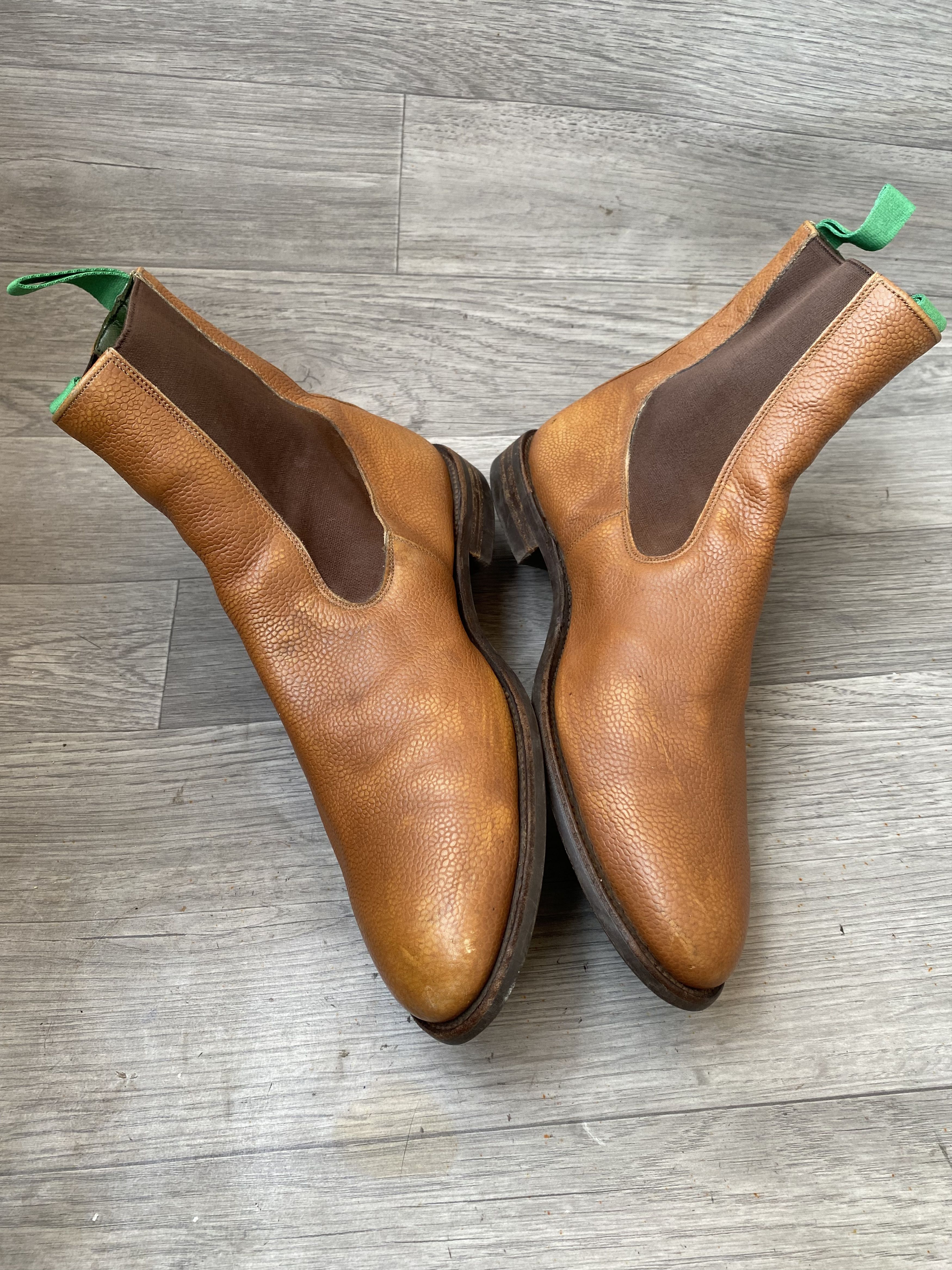 Tricker's Trickers brown pebble grain chelsea boots uk 9 Size US 10 / EU 43 - 10 Thumbnail
