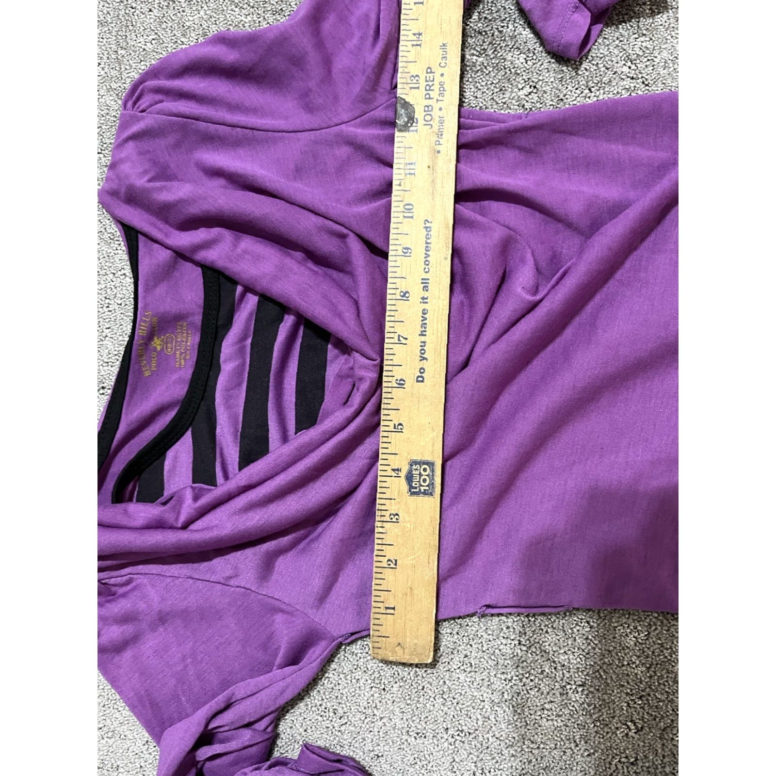 Beverly Hills Polo Club Beverly Hills Polo Club Shirt Medium Purple Long Sleeve Embroidered Adult Women Size M / US 6-8 / IT 42-44 - 5 Thumbnail