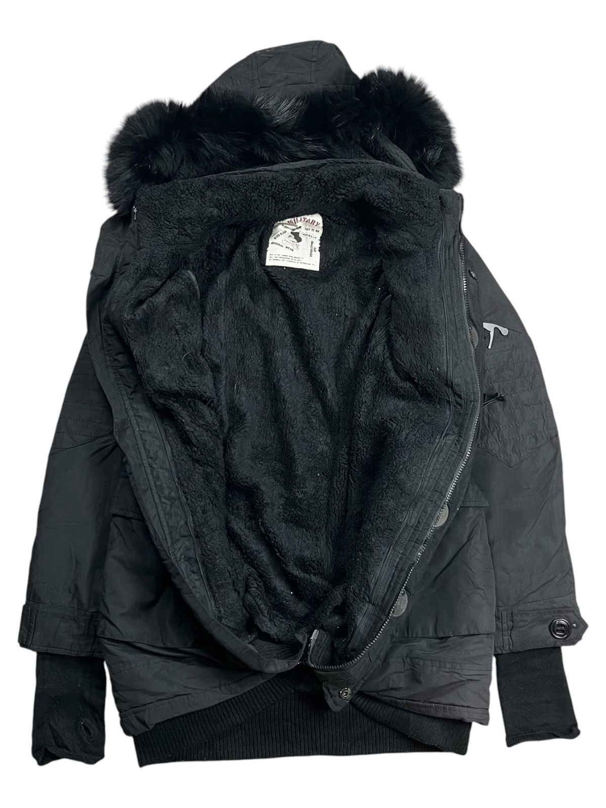 BUFFALO BOBS 2000s SLY - Fur Hoodie Jacket Size US M / EU 48-50 / 2 - 2 Thumbnail