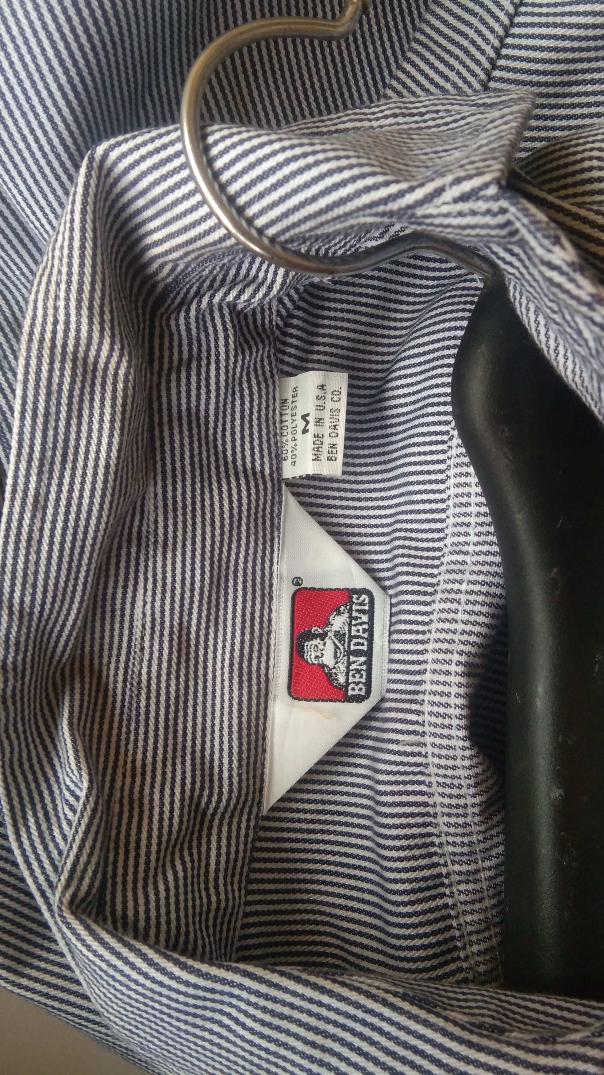 Ben Davis × Vintage Vtg Ben davis blu stripe button up shirt Size US M / EU 48-50 / 2 - 7 Thumbnail