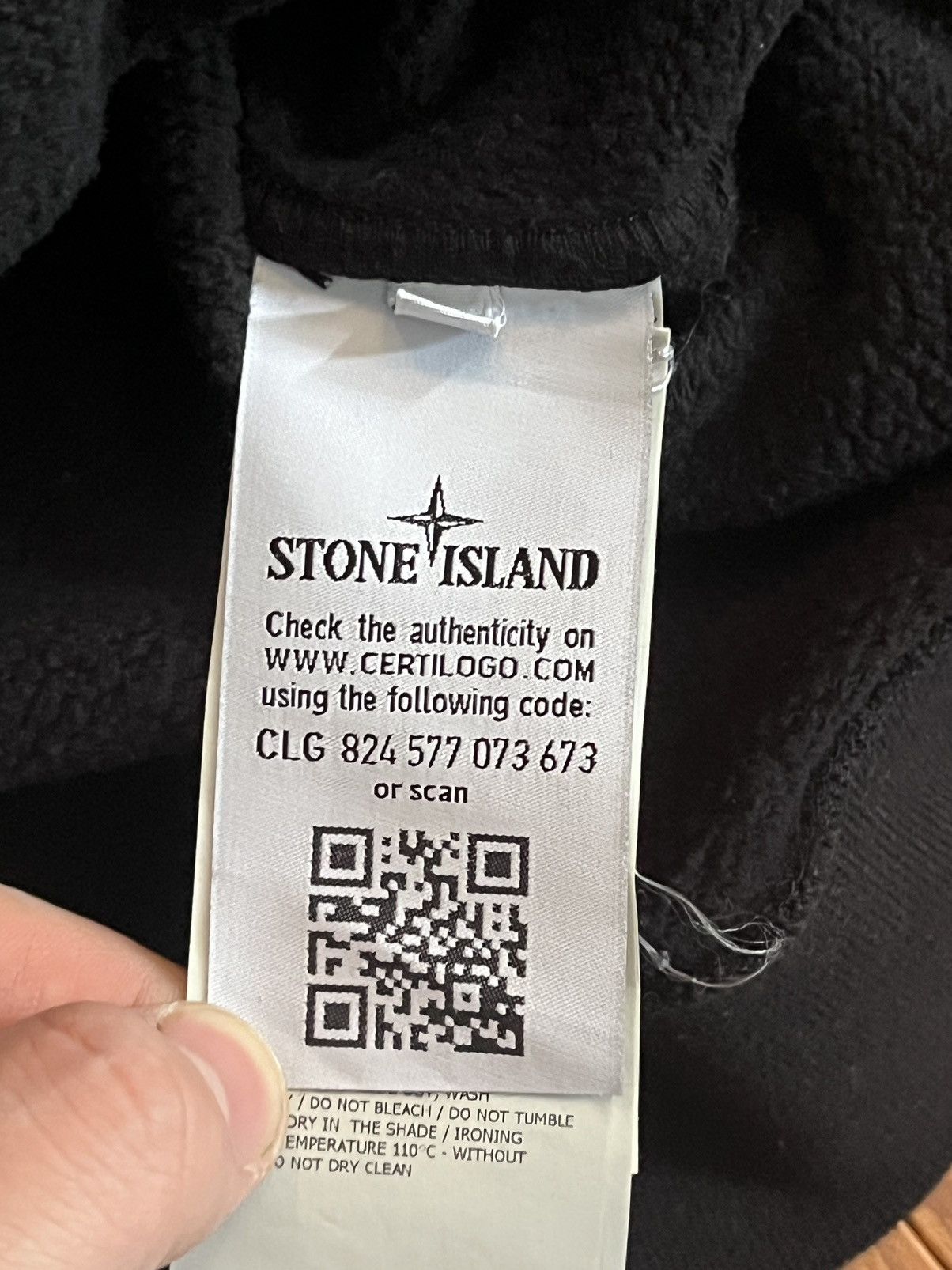 Stone Island Stone Island Patch Logo Hoodie Black Designer Massimo Osti Size US M / EU 48-50 / 2 - 5 Thumbnail