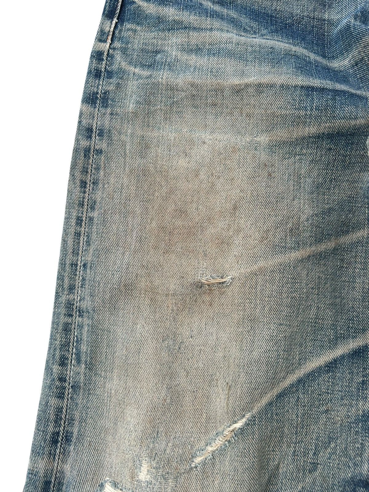 Japanese Brand × Kapital × Vintage SugarCane Selvedge Distressed Vtg Denim Jeans Size US 29 - 4 Thumbnail