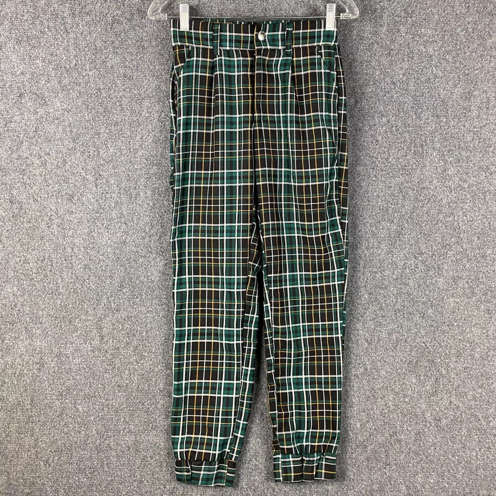 Almost Famous Almost Famous Trousers Pants Women's Stretch Plaid S Size 26" / US 2 / IT 38 - 1 Thumbnail