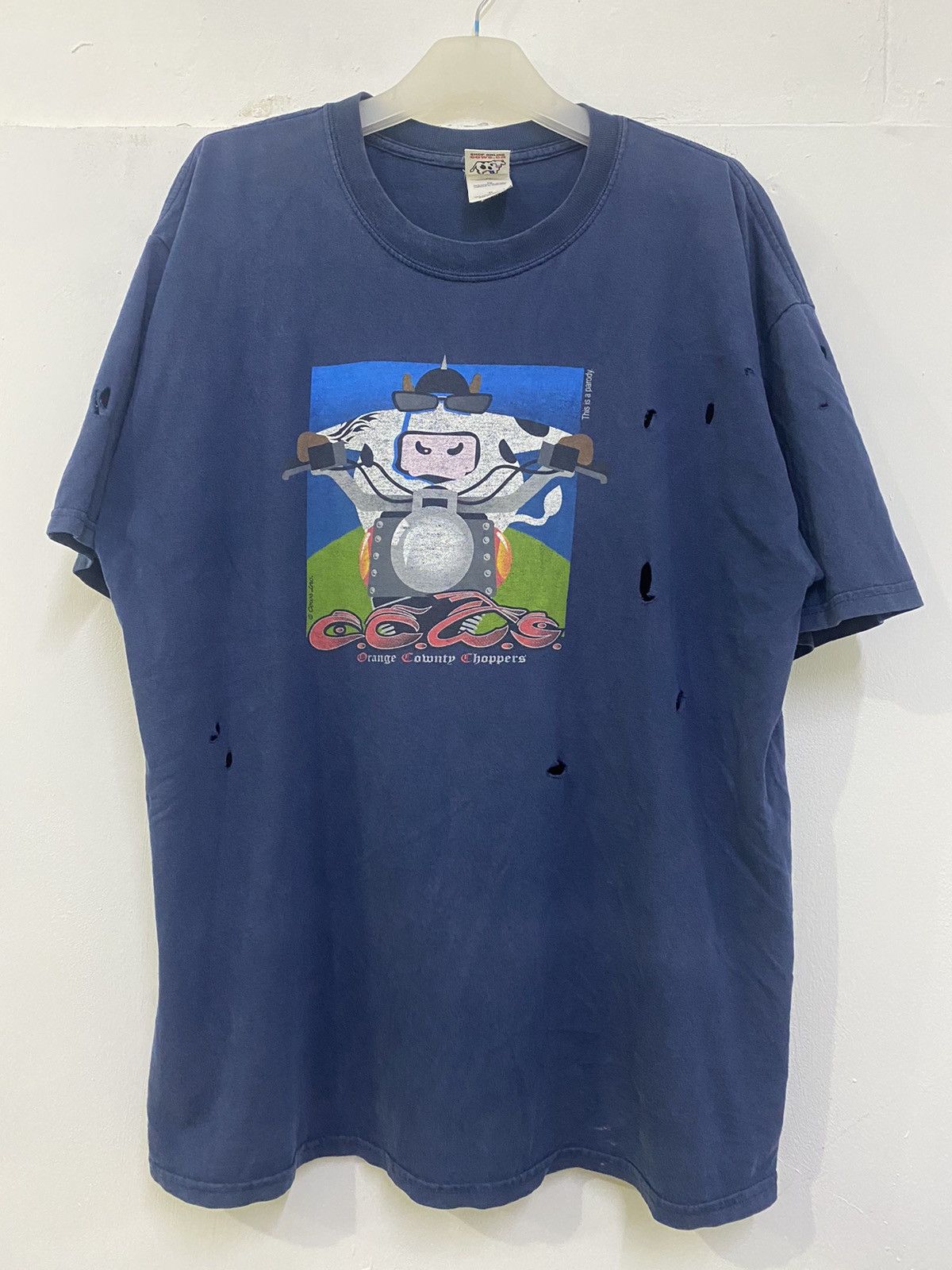 West Coast Choppers ORANGE COWNTY CHOPPERS THRASHED & DISTREES PARODY LOGO Size US XL / EU 56 / 4 - 1 Thumbnail