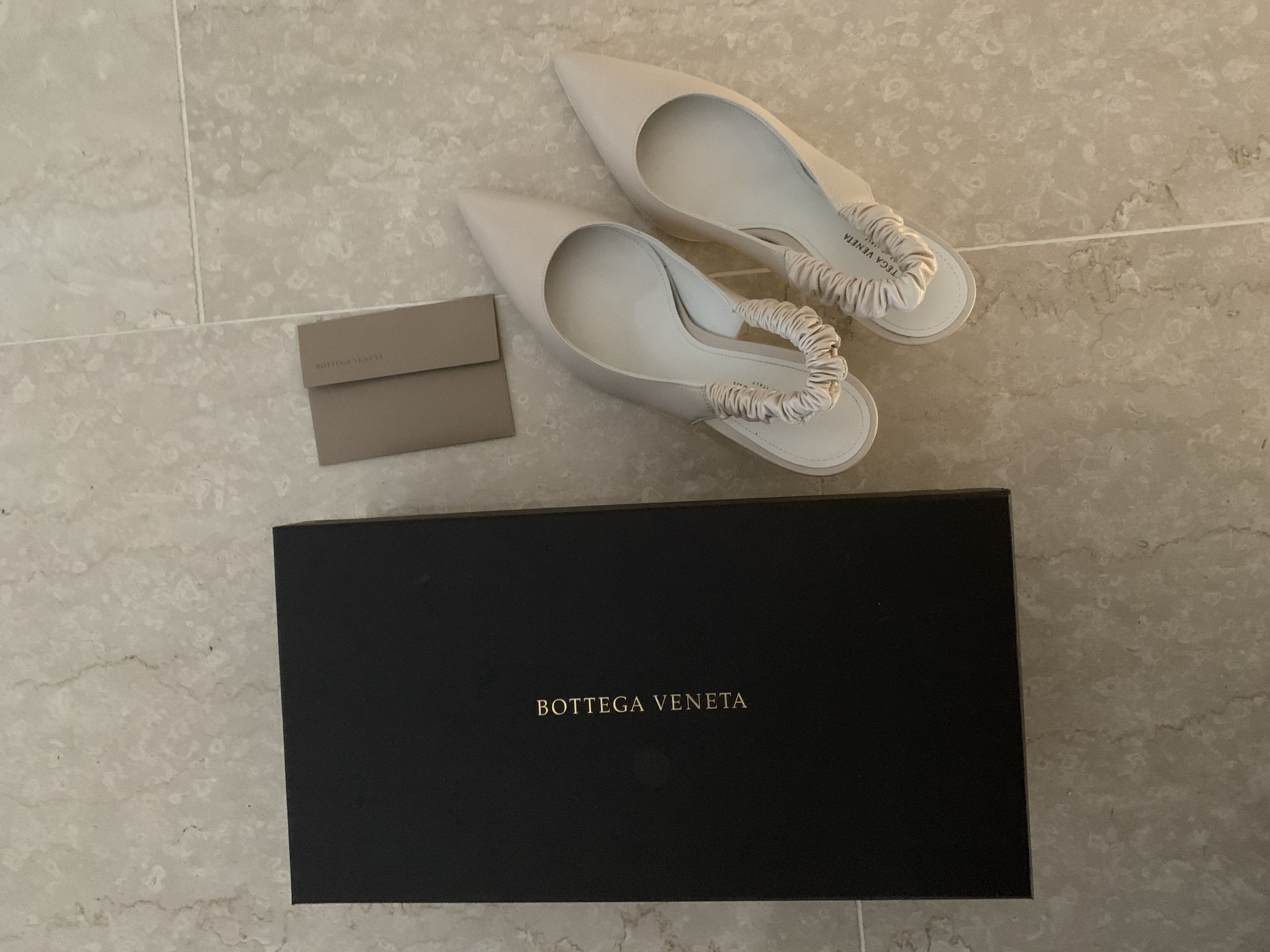 Bottega Veneta Almond slingback pumps in beige Size US 8 / IT 38 - 5 Thumbnail