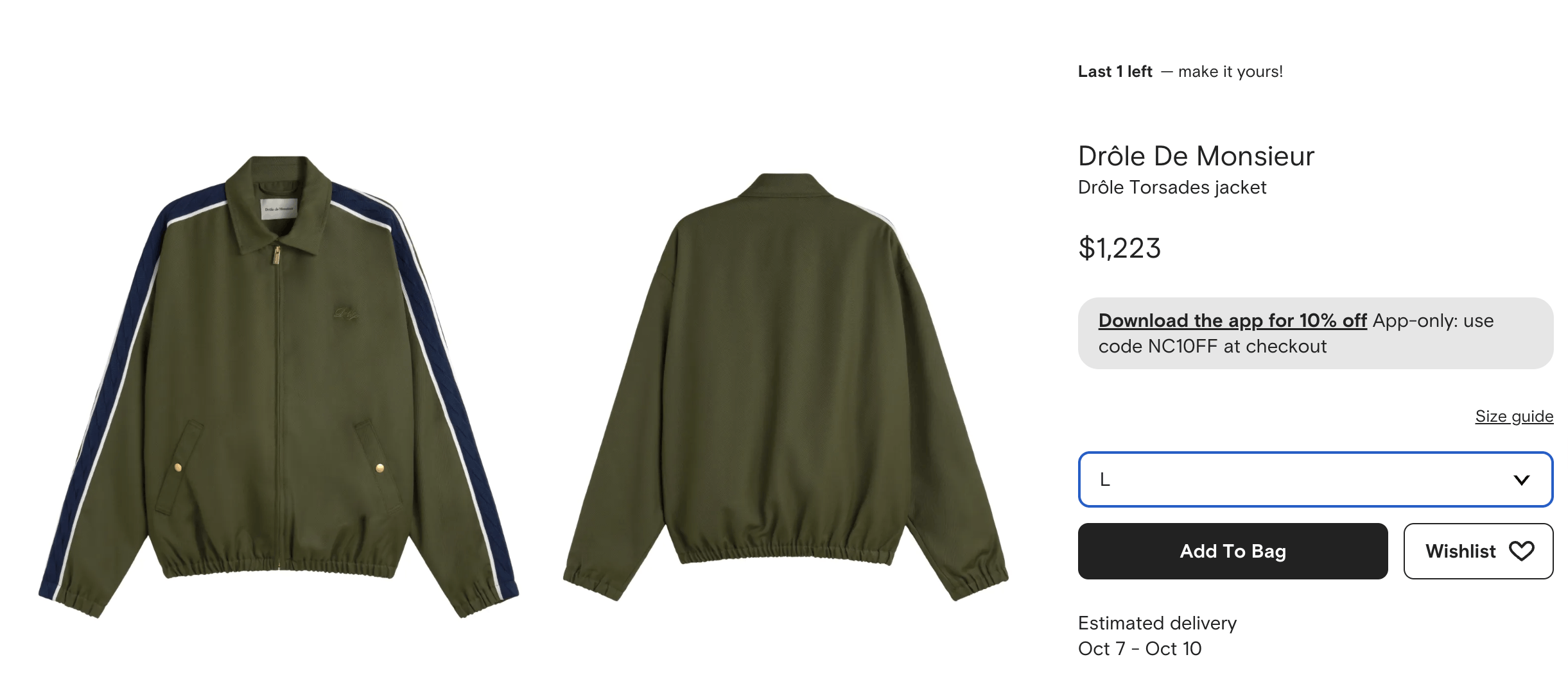 Drole De Monsieur Twill Jacket Size US M / EU 48-50 / 2 - 4 Thumbnail