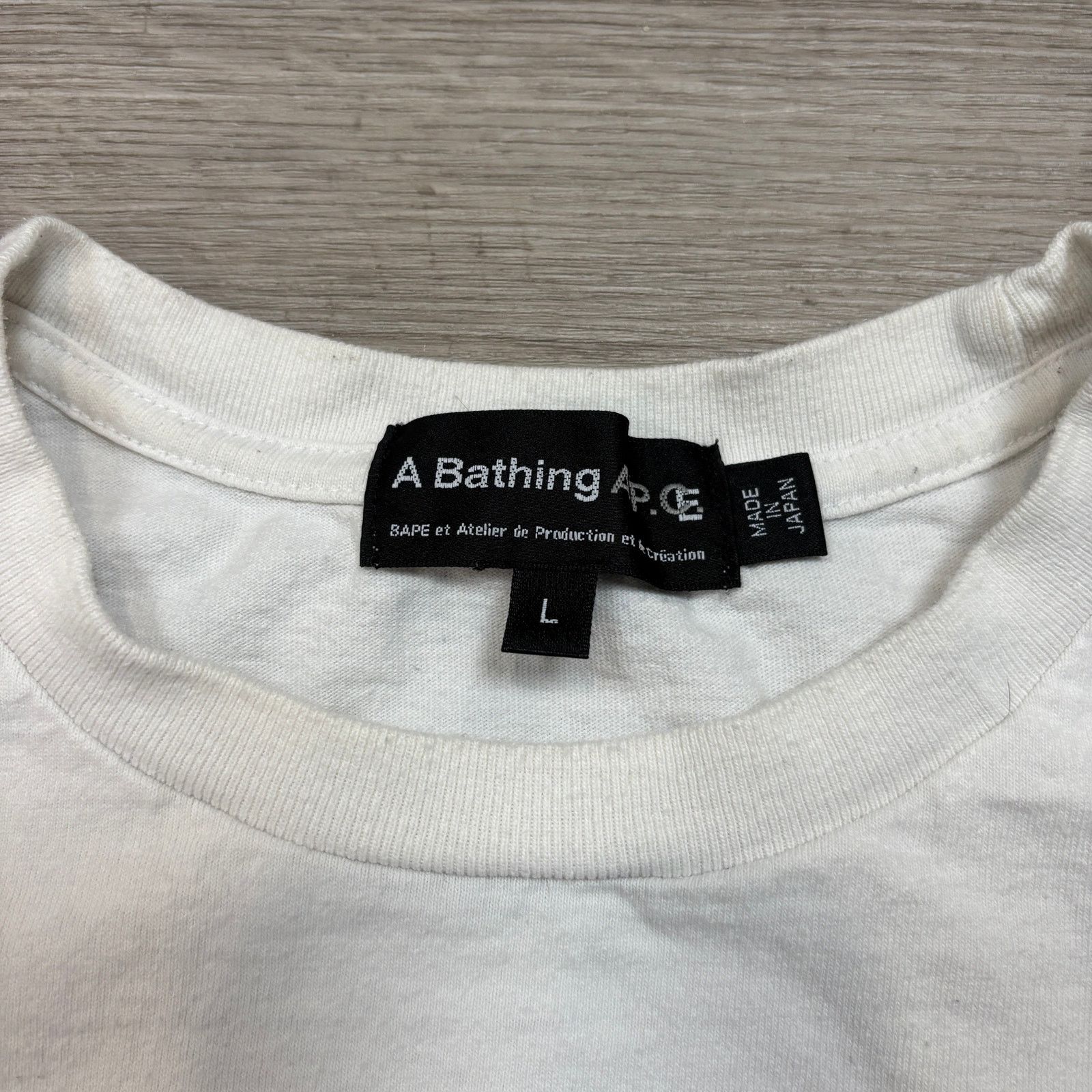 A.P.C. × Bape A Bathing Ape X A.P.C. Milo T Shirt Men's Large Streetwear Size US L / EU 52-54 / 3 - 3 Thumbnail