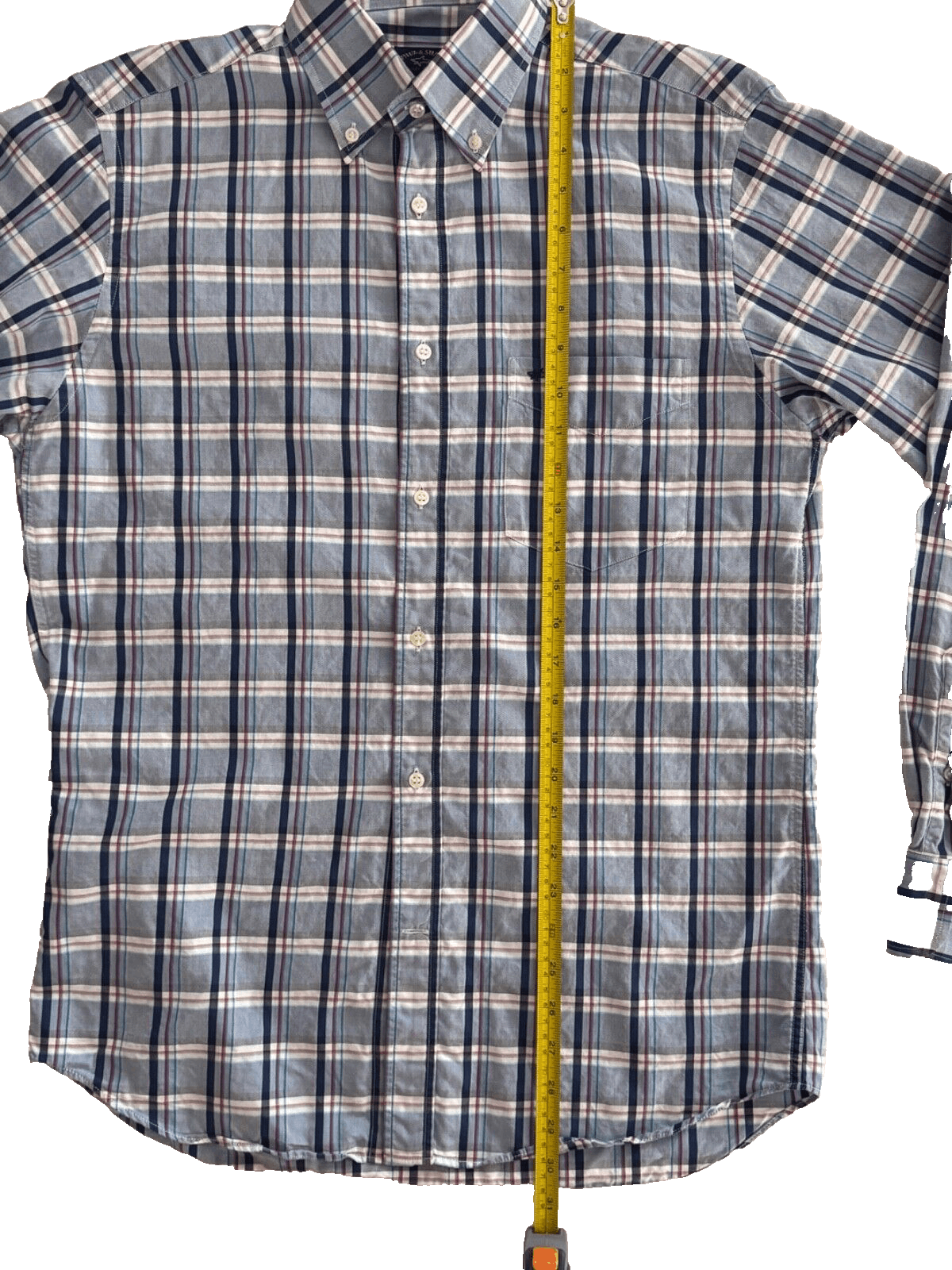 Paul & Shark Paul & Shark Men's M Button Down Blue Red Check Plaid Size US M / EU 48-50 / 2 - 5 Thumbnail