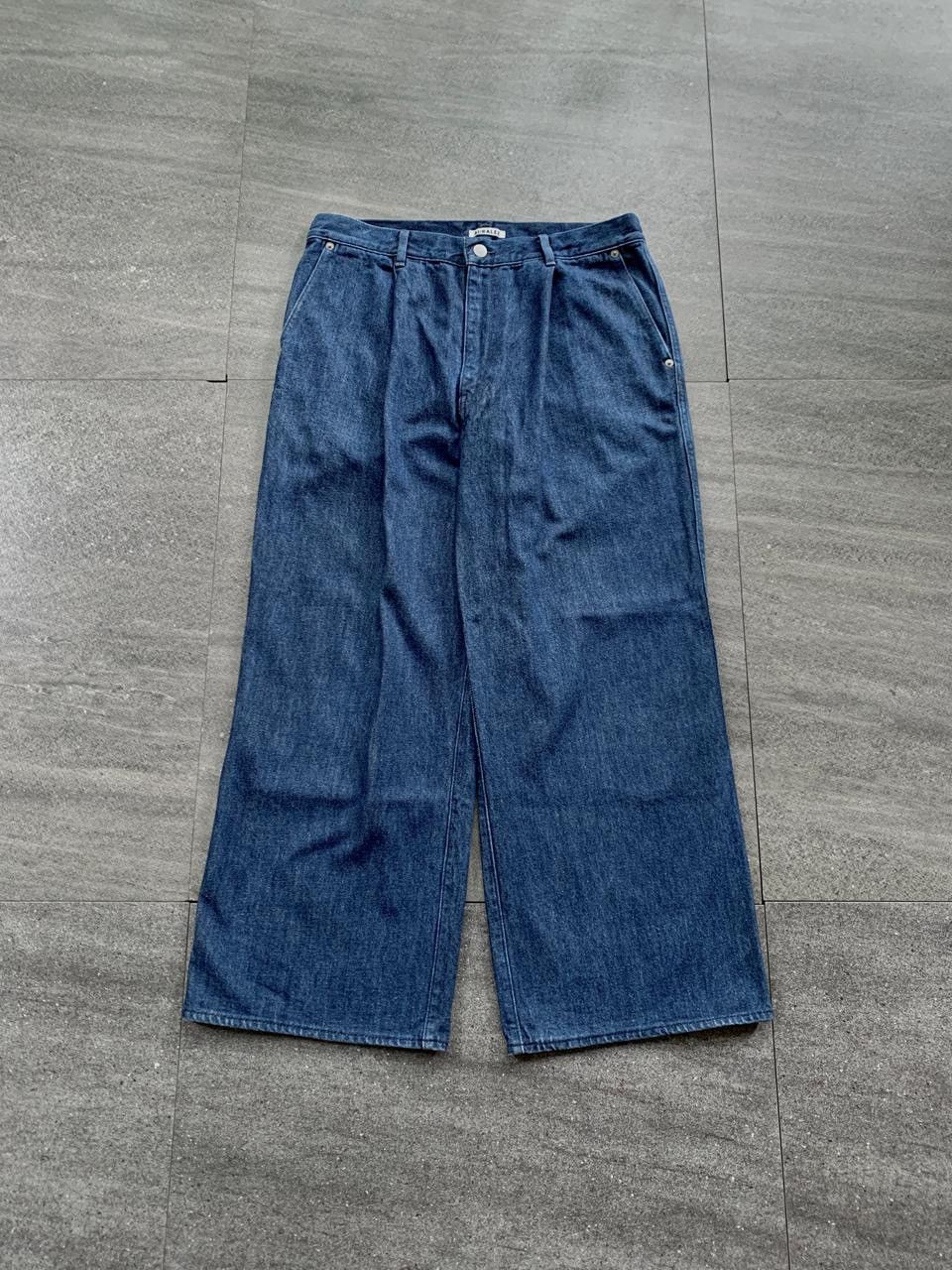 Auralee FREE TAX! Hard Twist Wideleg Denim Jeans Size US 32 / EU 48 - 1 Thumbnail