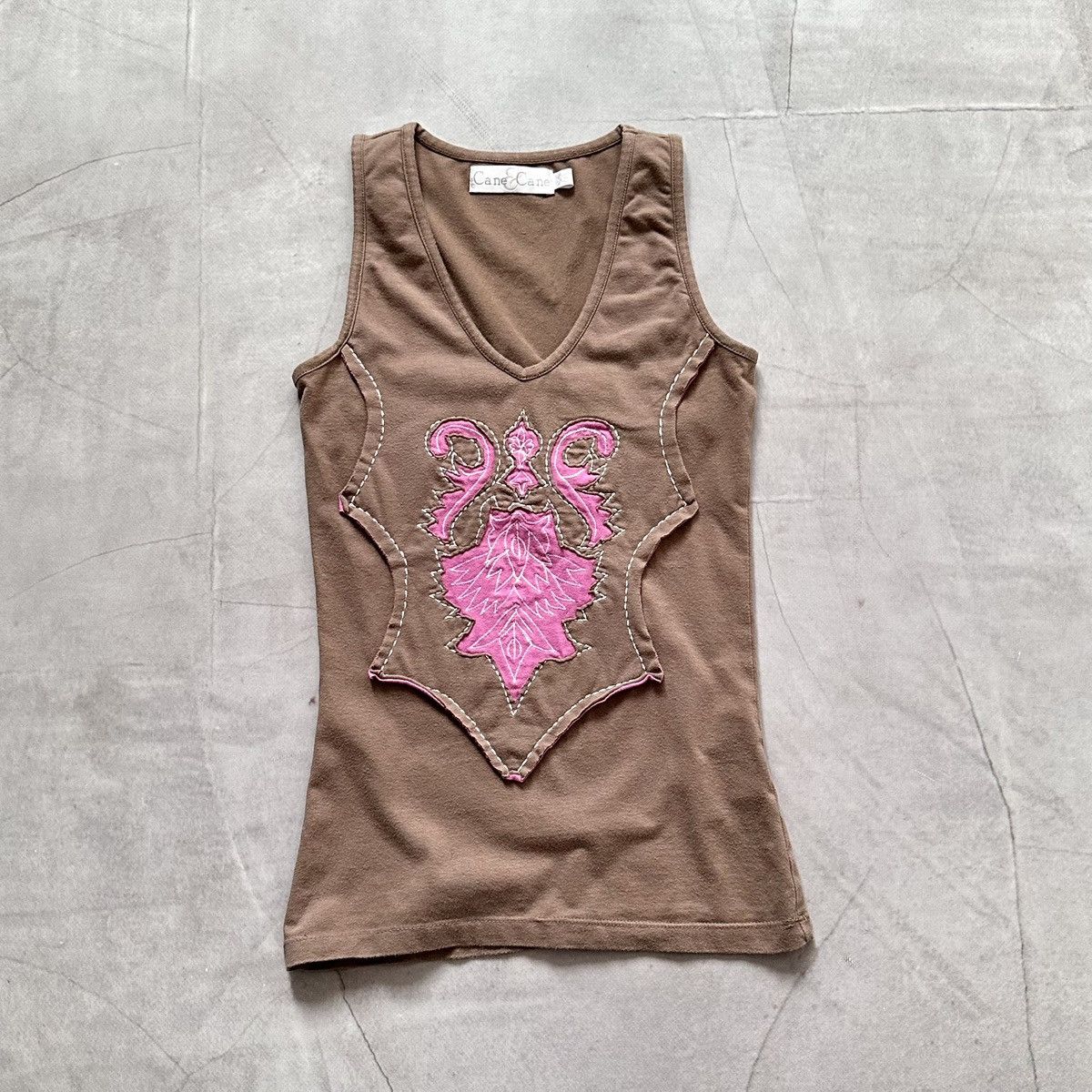 Hysteric Glamour Tribal Embroidery Tank Top Shirt Cop Copine Miss Sixty Vibe Size XS / US 0-2 / IT 36-38 - 1 Thumbnail