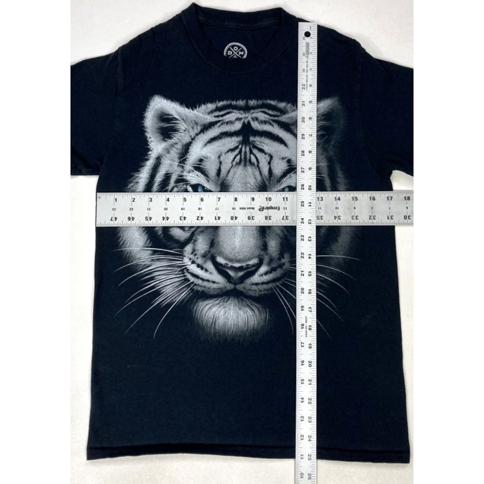 Vintage ODM Tiger Big Face Graphic T-shirt Women Small Black Short Sleeve Size S / US 4 / IT 40 - 5 Thumbnail