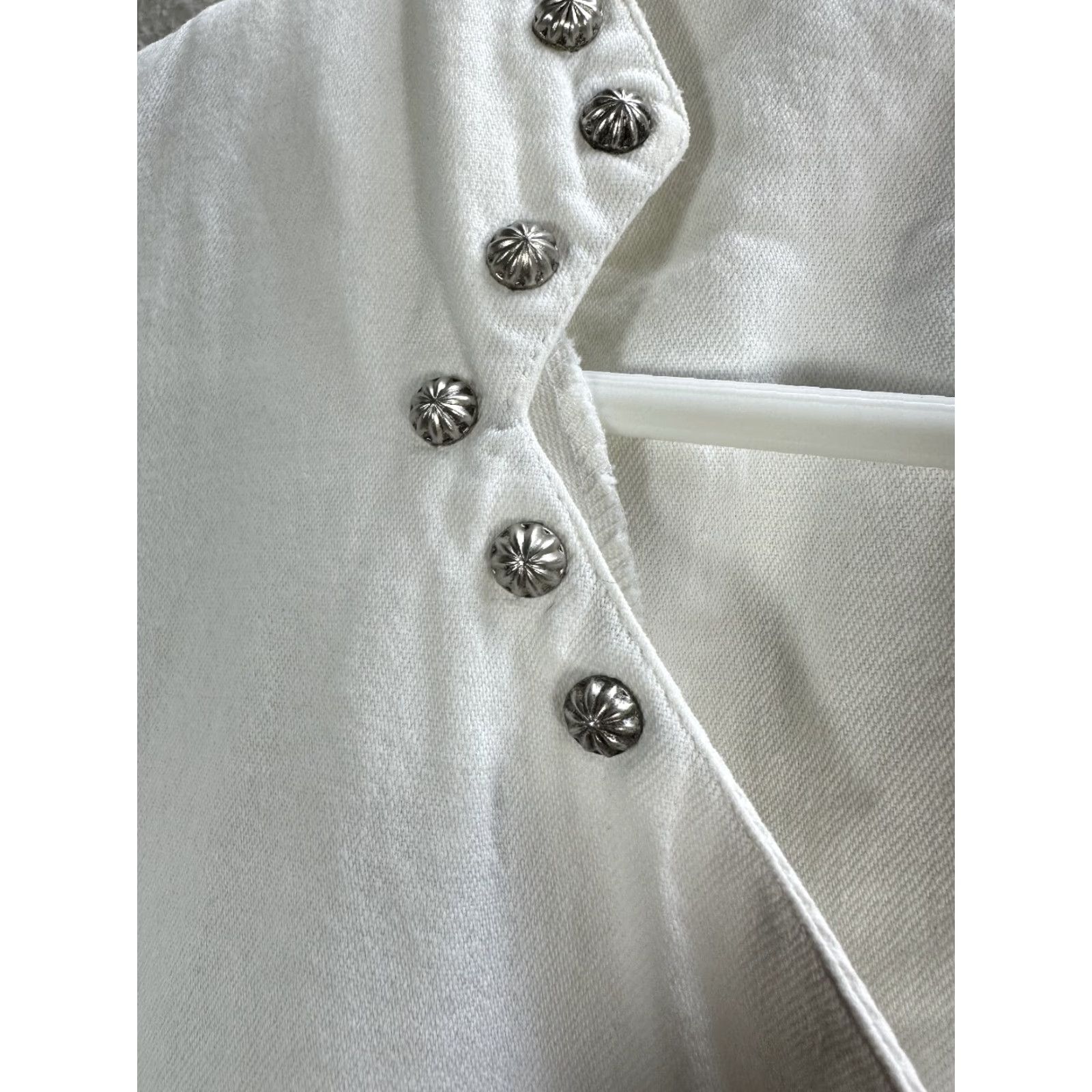 Roper Men's Roper White Western Shirt Concho Dolman Sleeve 100% Cotton Sz 38 Size US M / EU 48-50 / 2 - 4 Thumbnail