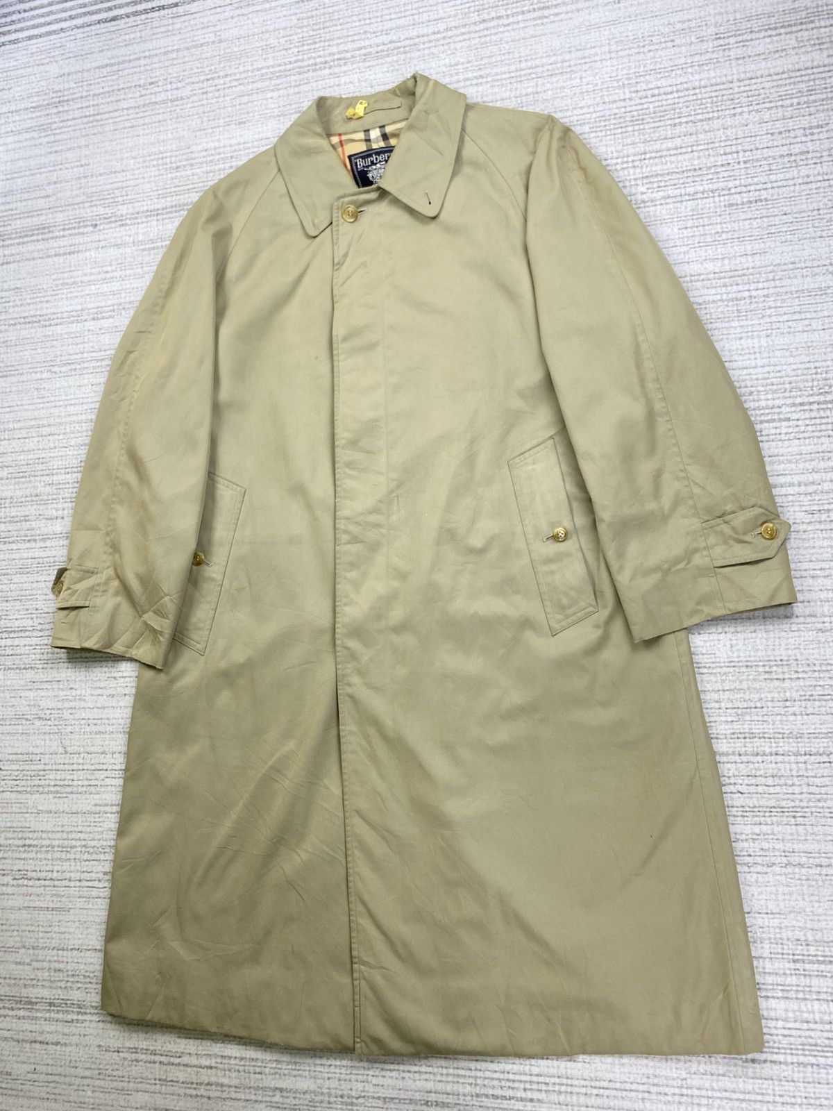 Burberry × Vintage Vintage 90s Burberrys Nova Check Trench Coat Size US M / EU 48-50 / 2 - 6 Thumbnail