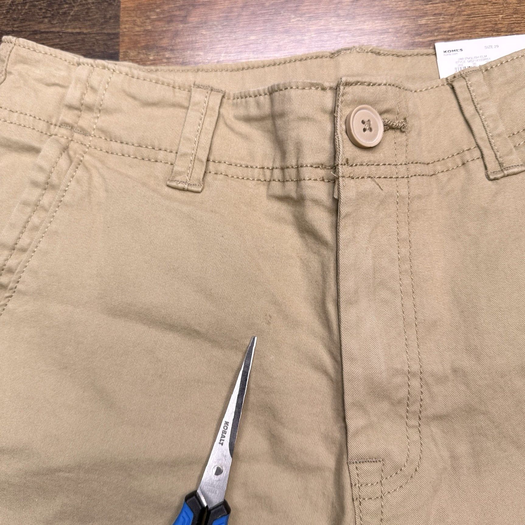 Vintage Sonoma Cargo Shorts Mens 29 Tan Stretch New Size US 29 - 3 Thumbnail