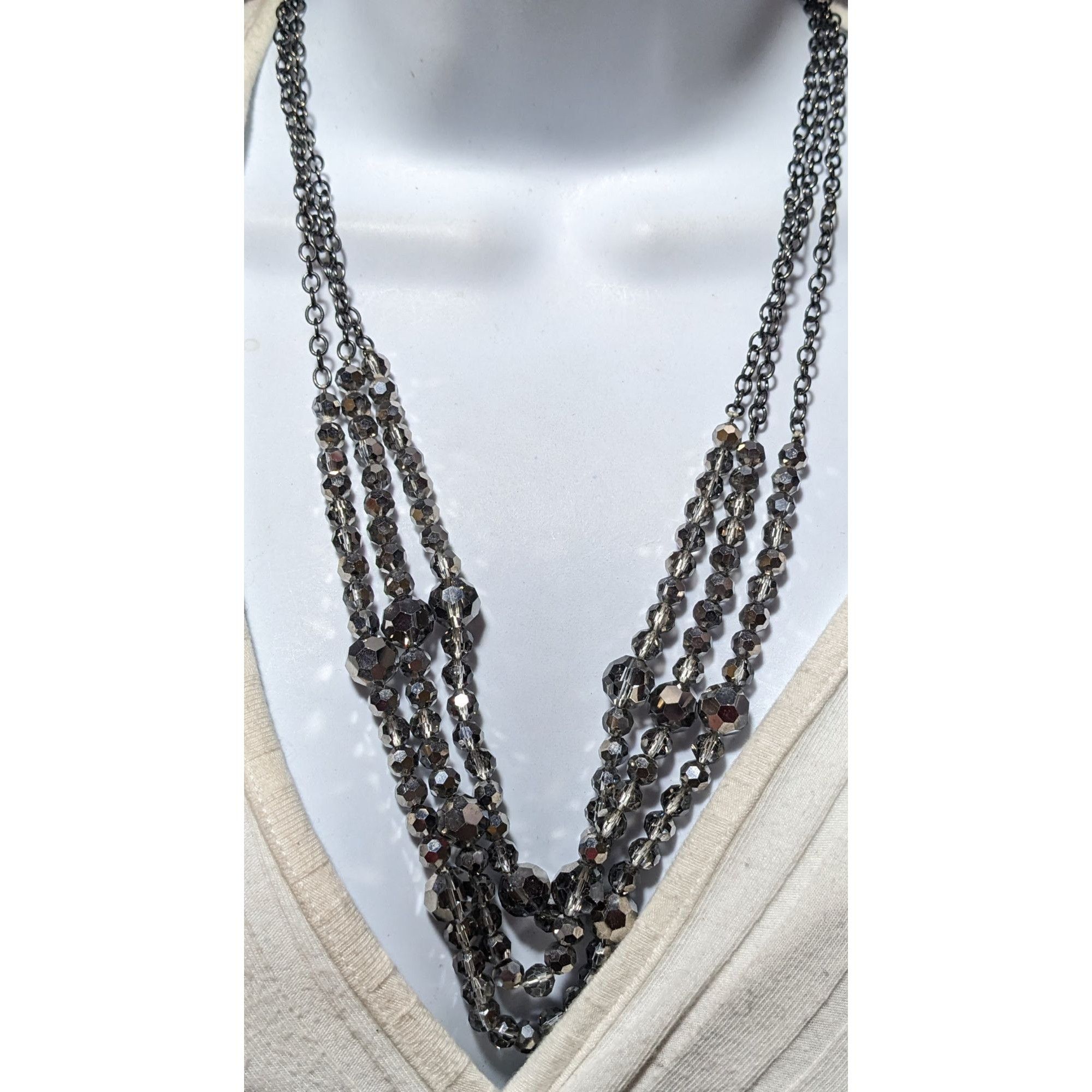 Other Glam Goth Multilayer Glass Beaded Necklace Size ONE SIZE - 6 Thumbnail