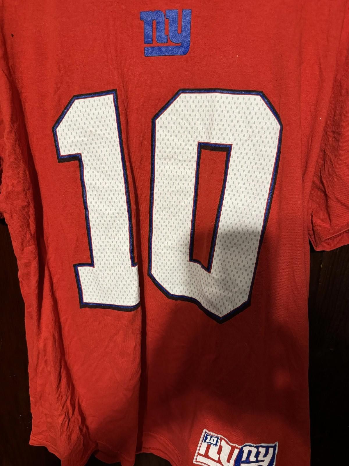The Unbranded Brand New York Giants Eli Manning #10 Player T-Shirt Men Sz L Red Size ONE SIZE - 3 Thumbnail