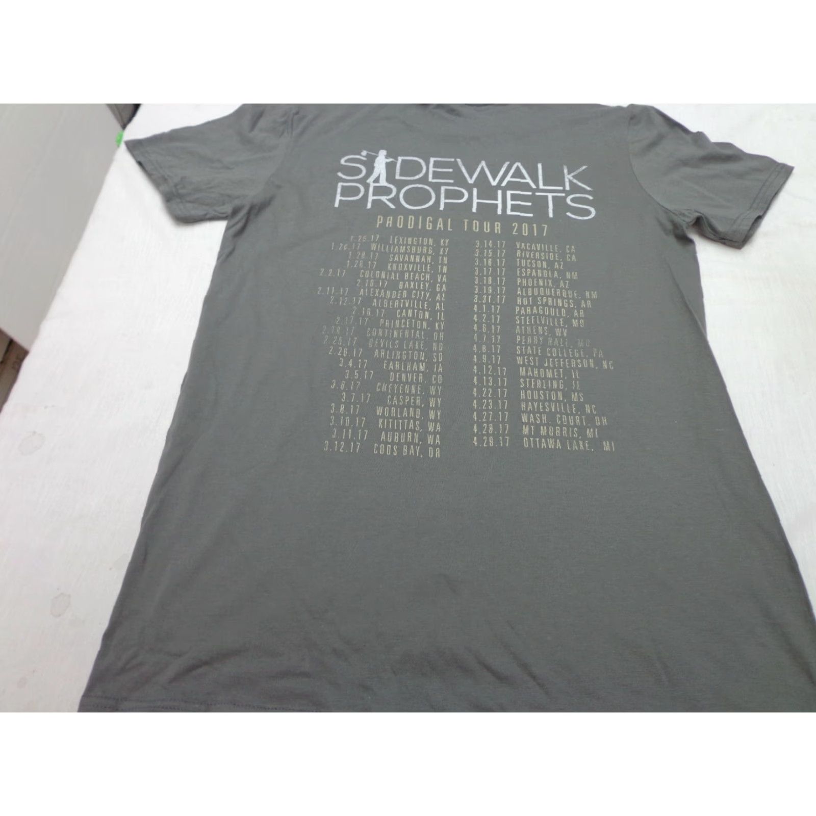 Anvil VINTAGE The Sidewalk Prophets 2017 "Prodigal Tour" Gray Concert T Shirt MEDIUM Size US M / EU 48-50 / 2 - 7 Thumbnail