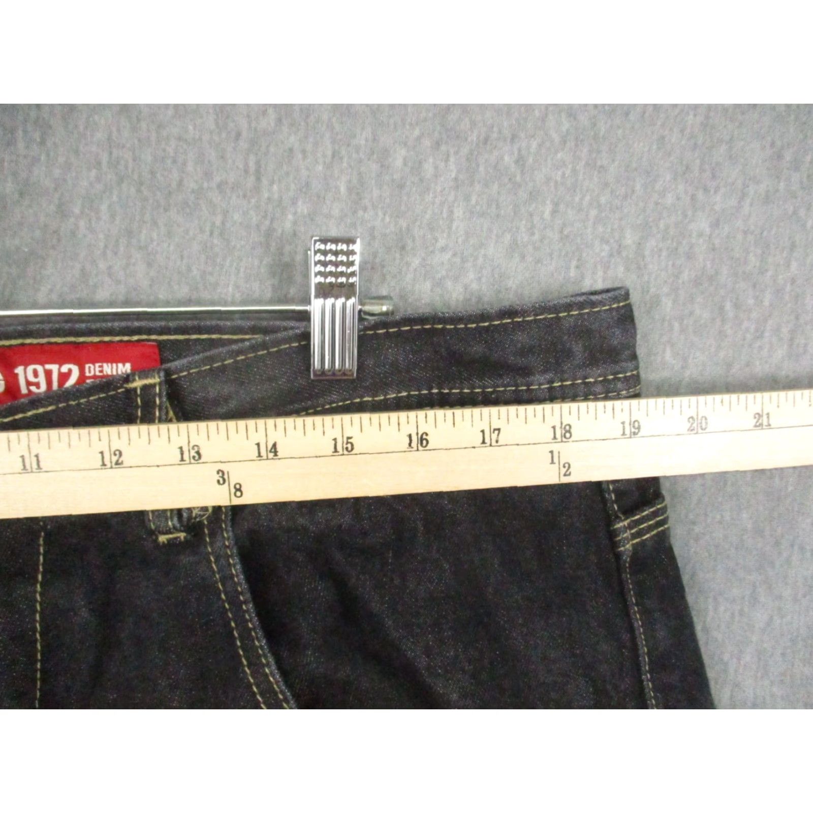 Ecko Unltd. ECKO UNLTD Jeans 38 Baggy Hip Hop Street Dark Black Y2K Wide-Leg Mens Jeans 5-Pocket Denim Cotton Baggy Fit Retro Size US 38 / EU 54 - 6 Thumbnail