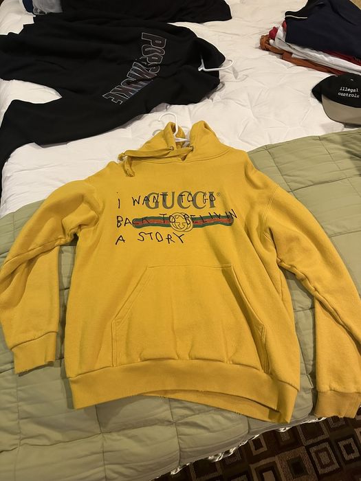 Gucci hoodie i hot sale want to go back