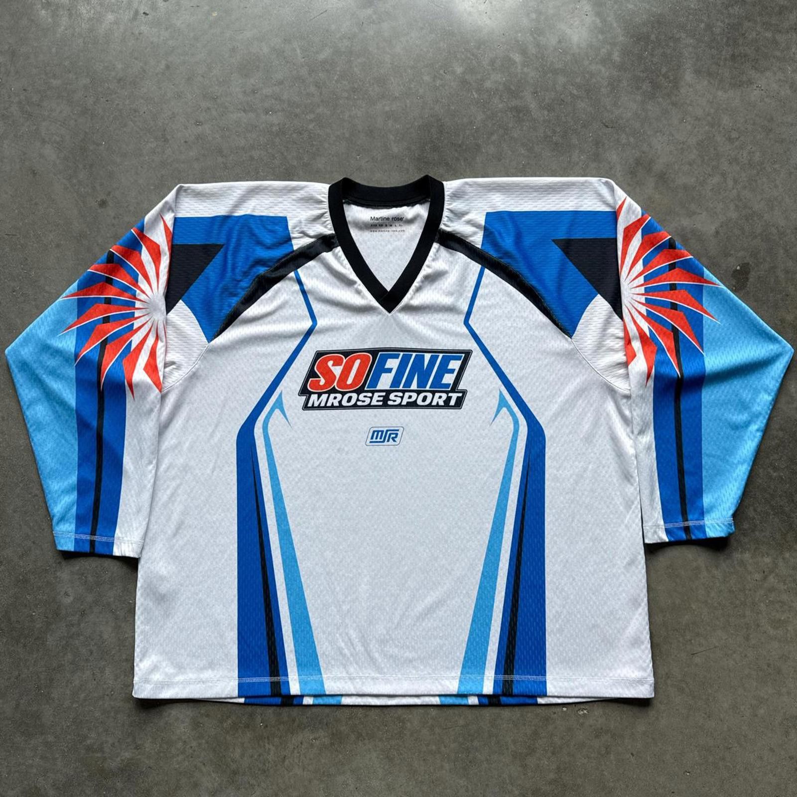 Other Vintage Y2k Mrose Sport Blue & White Hockey Jersey Size US XL / EU 56 / 4 - 1 Thumbnail