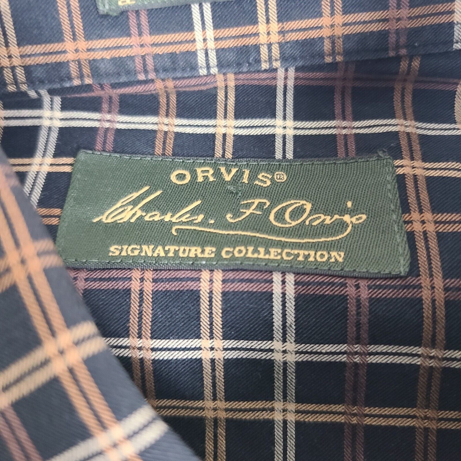 Orvis Charles Ovris Signature Mens M Sleeves Button Down Shirt Cha Size US M / EU 48-50 / 2 - 3 Thumbnail