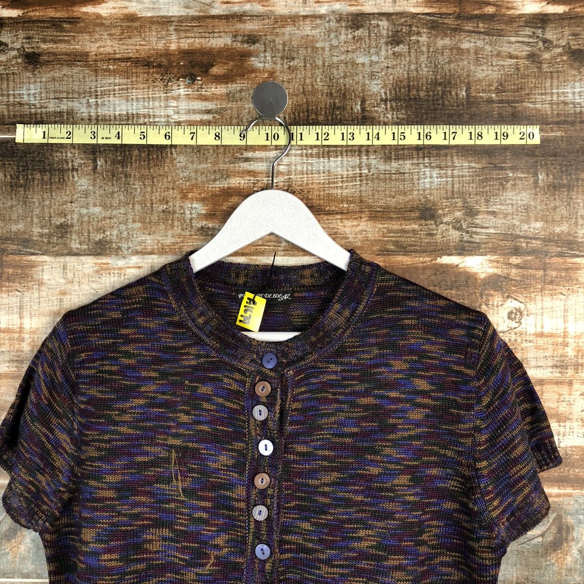 Japanese Brand Pursuft Deideal Purple Cardigan vintage Knitwear #A1679 Size M / US 6-8 / IT 42-44 - 4 Thumbnail