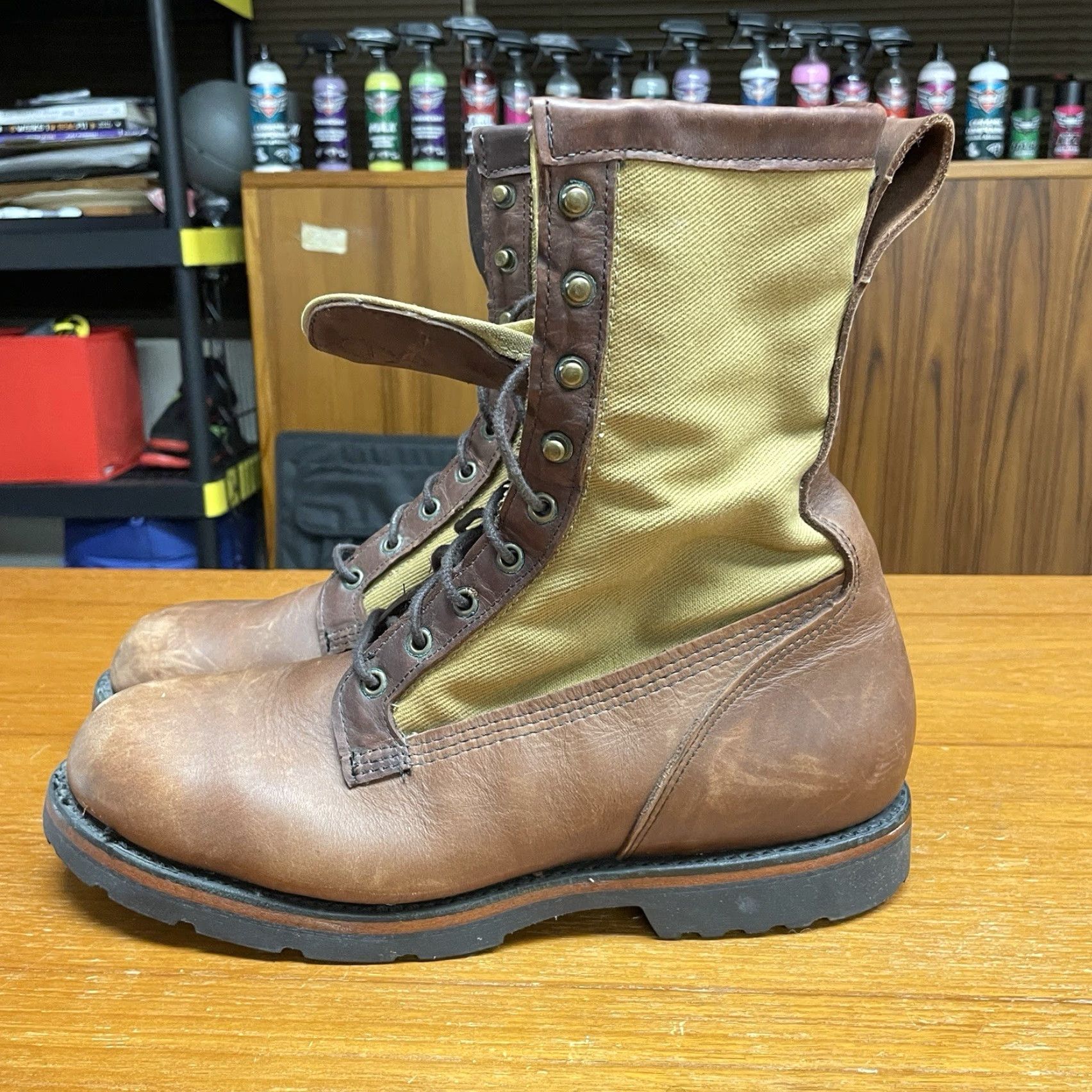 Filson Filson Boots Rangeland Highlander Work Hunting Mens 11.5 D Leather Wax Twill 906 Brown Size US 12 / EU 45 - 6 Thumbnail