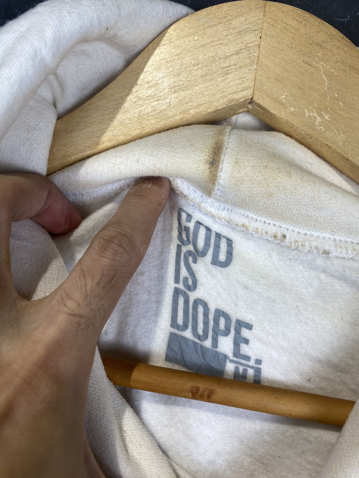 Other God Is Dope Thrashed Pullover Hoodie Size US M / EU 48-50 / 2 - 4 Thumbnail