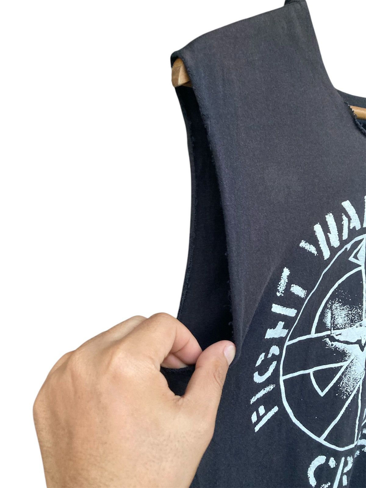 Band Tees Crass Acid Wash Sleeve Less Size US S / EU 44-46 / 1 - 6 Thumbnail