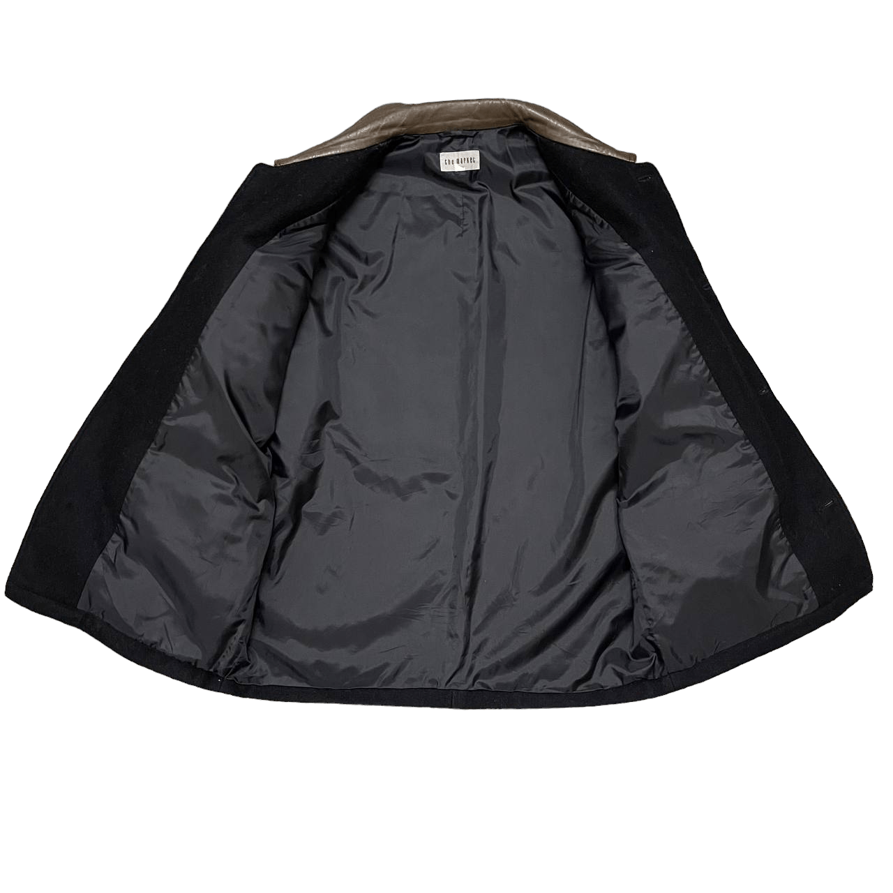 Japanese Brand Vintage The Market Wool Jacket Leather Collar Size US M / EU 48-50 / 2 - 6 Thumbnail
