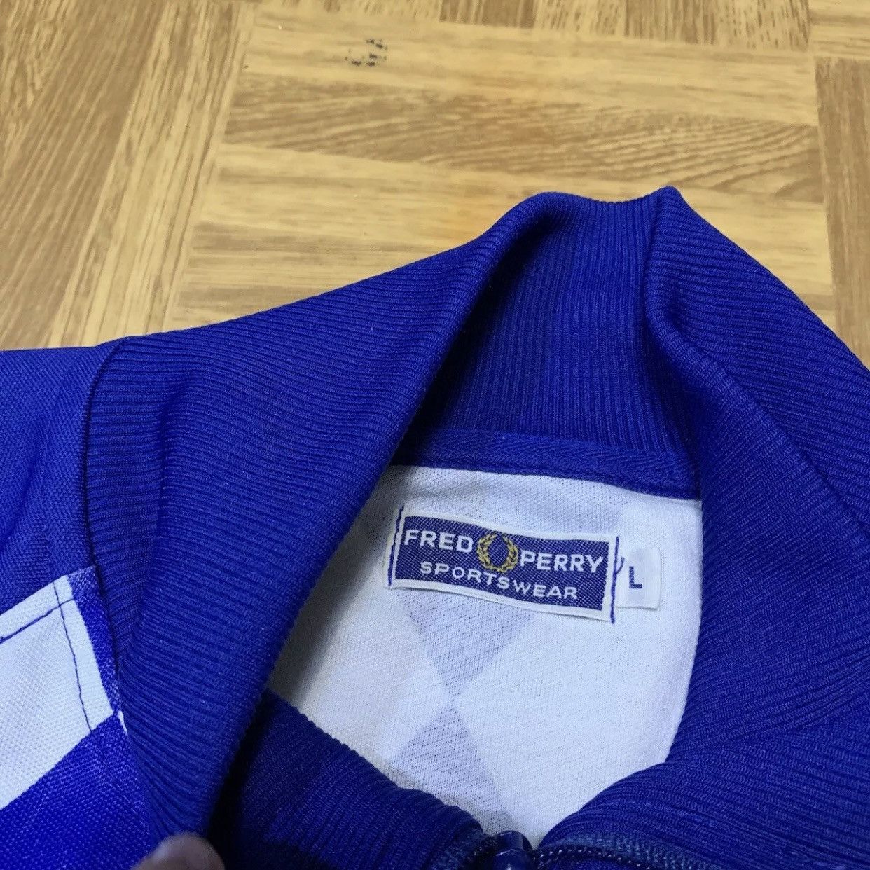 Fred Perry × Vintage 80s 90s Vintage Fred Perry Track Jacket Mods Skins Casuals Size US L / EU 52-54 / 3 - 7 Thumbnail