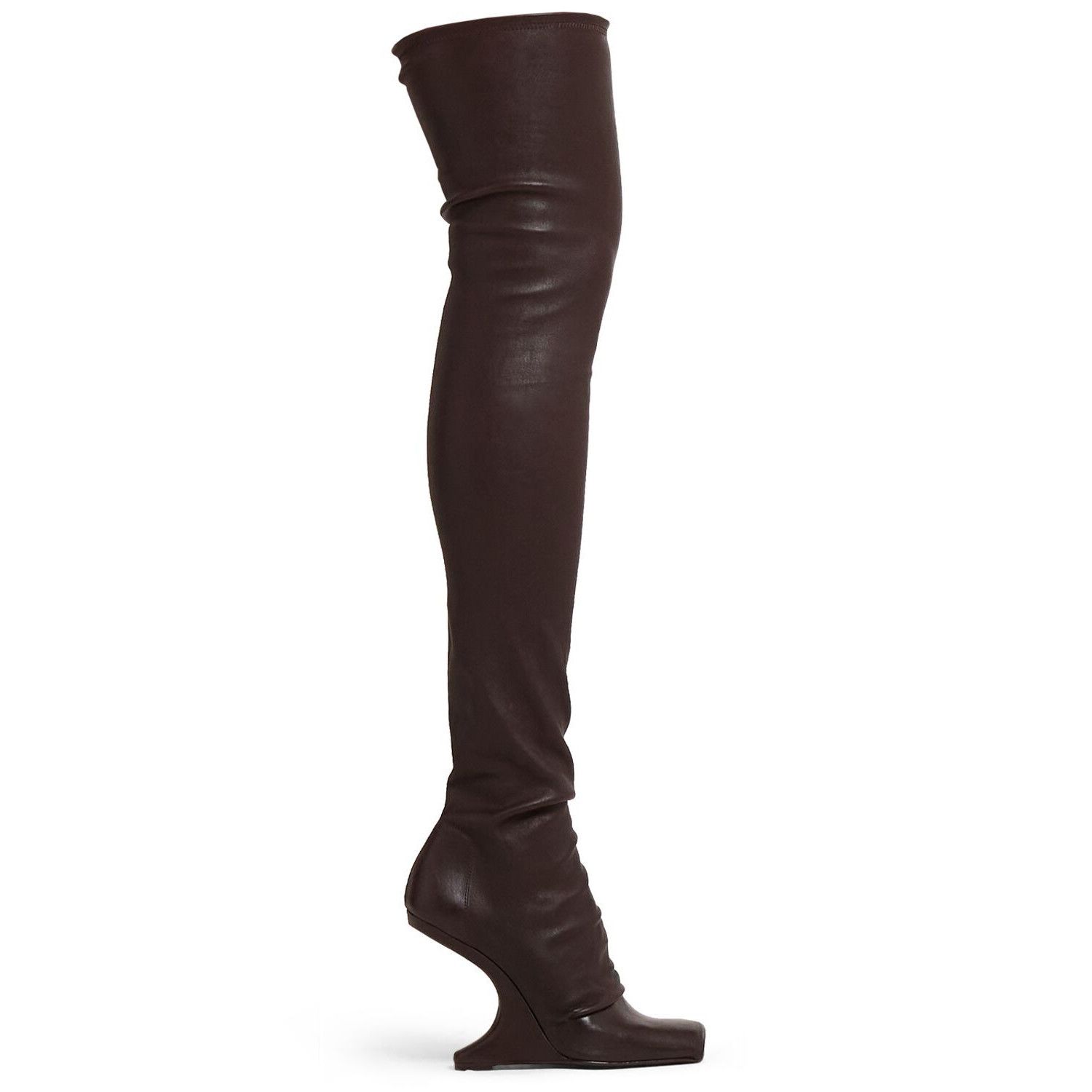 RICK OWENS CONCORDIANS Cantilever Mahogany Boots New & Authe
