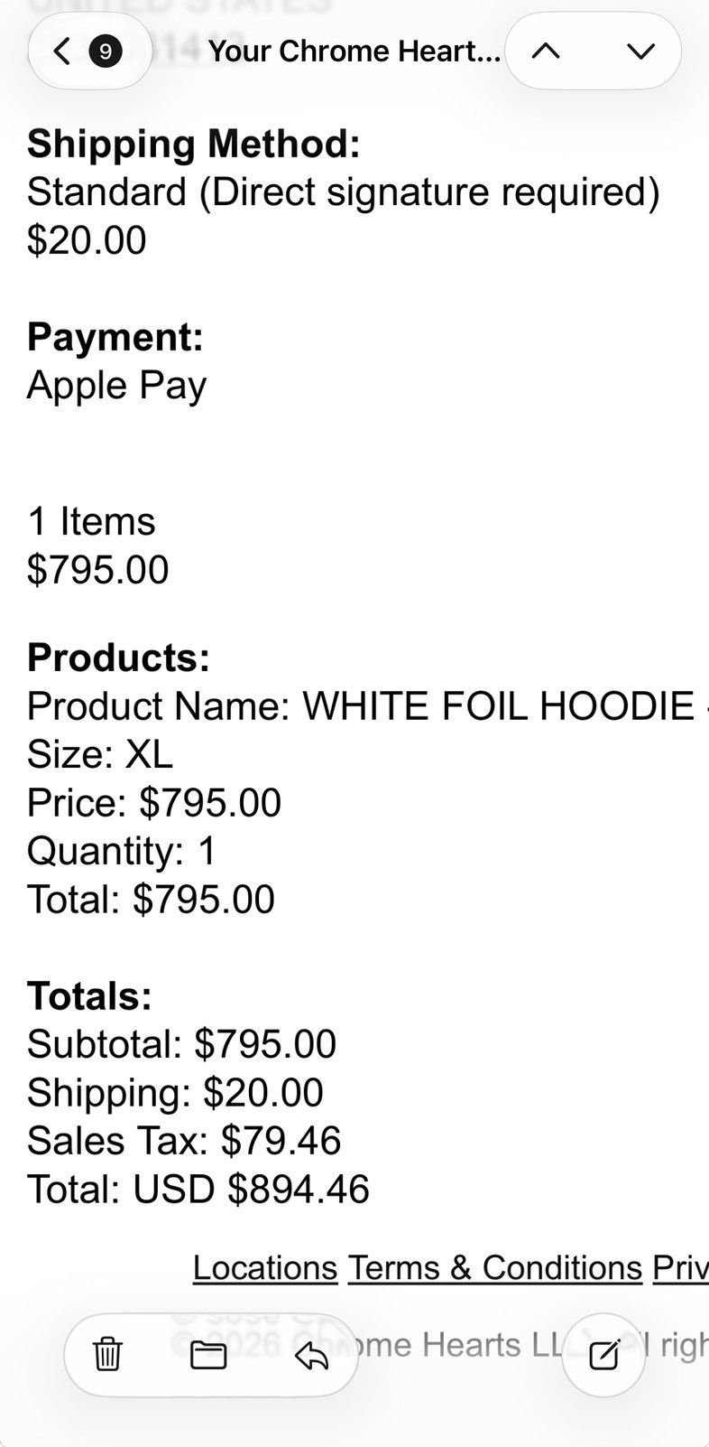 Chrome Hearts Chrome Hearts “Foil” Hoodie Size US XL / EU 56 / 4 - 3 Thumbnail