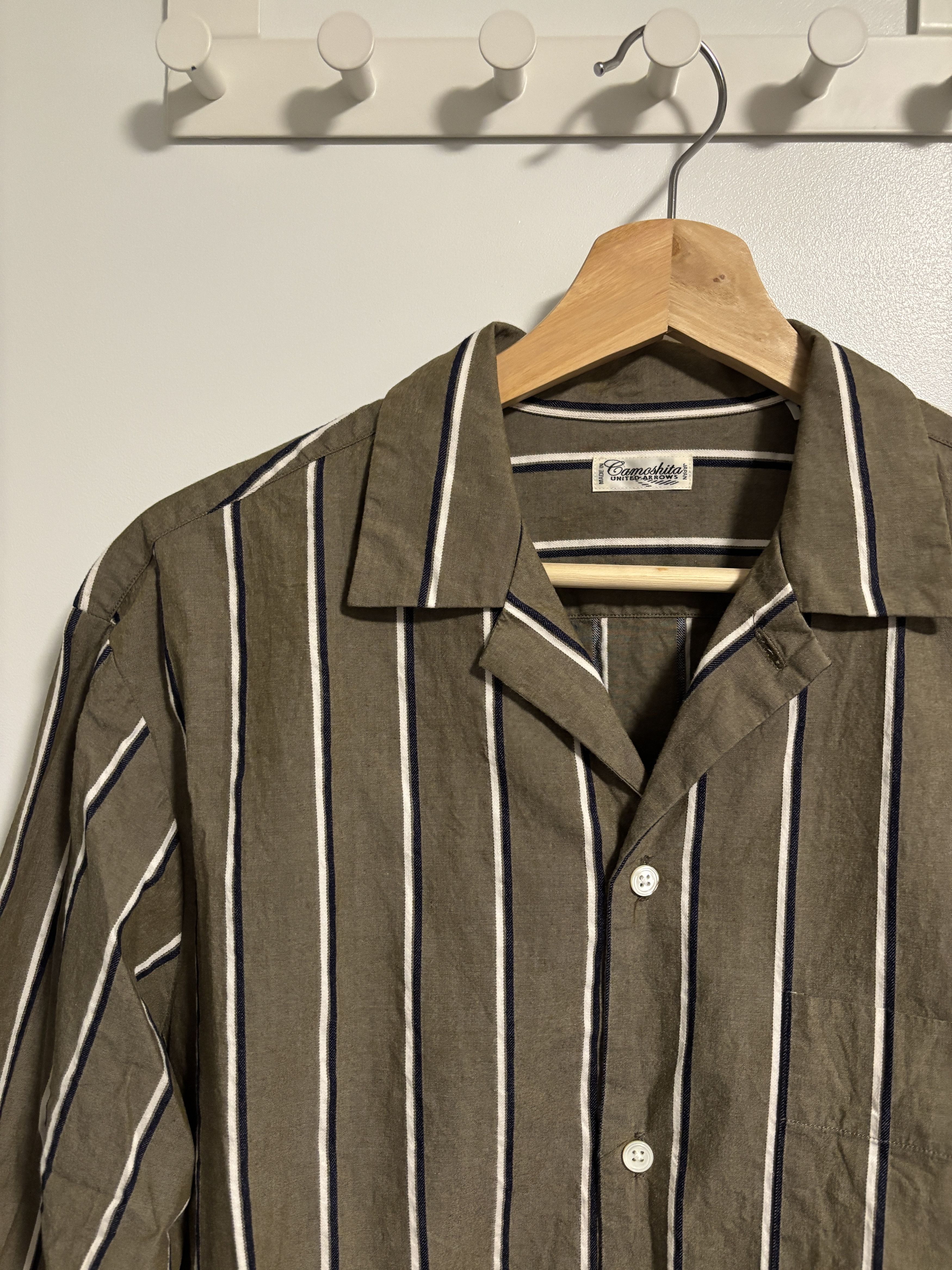 Camoshita Striped Shirt Jacket Size US M / EU 48-50 / 2 - 2 Thumbnail